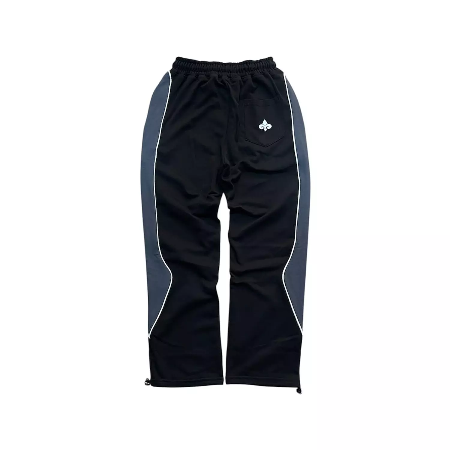 De-lys pants Black & Grey with white stripe 4