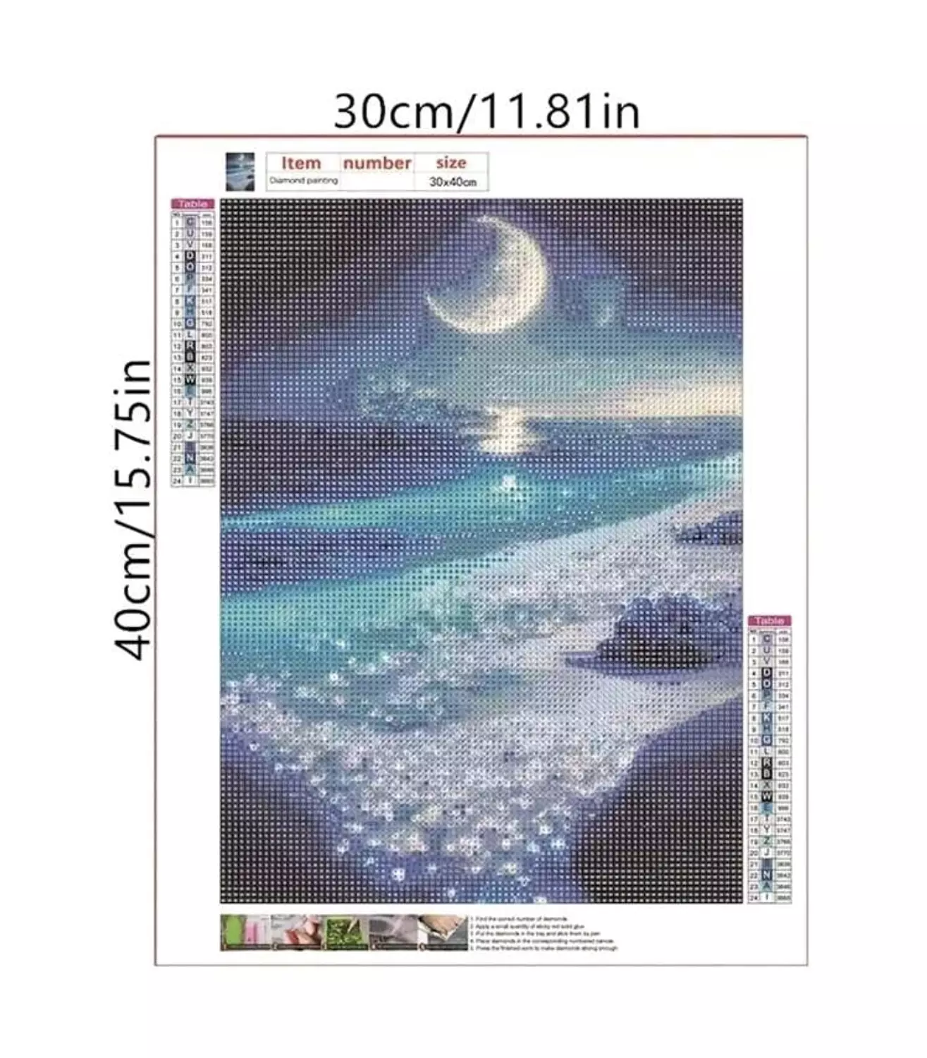 Diamond Painting- Sea Moon 1