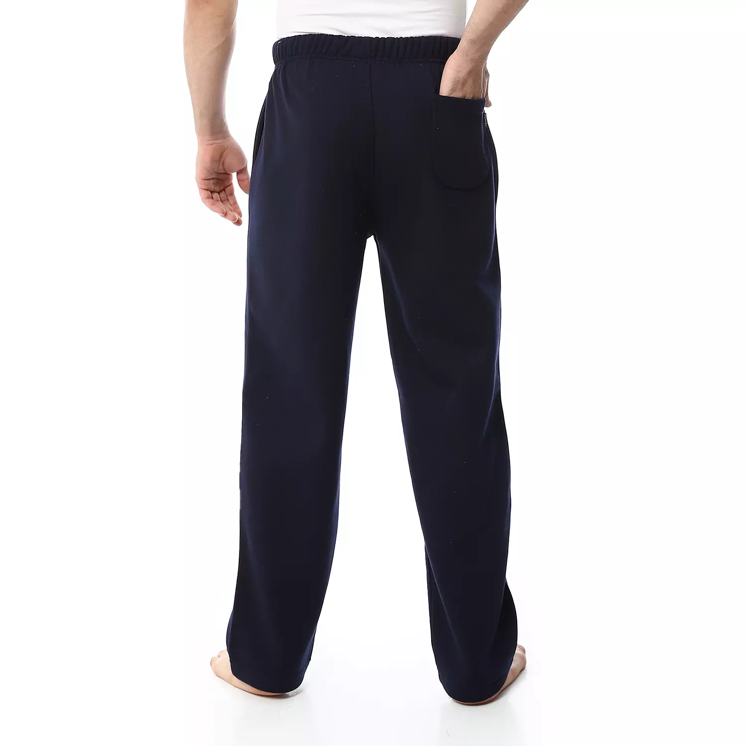 Winter Cotton Milton Plain Pajama Pants - 4043 - Dark Blue 3