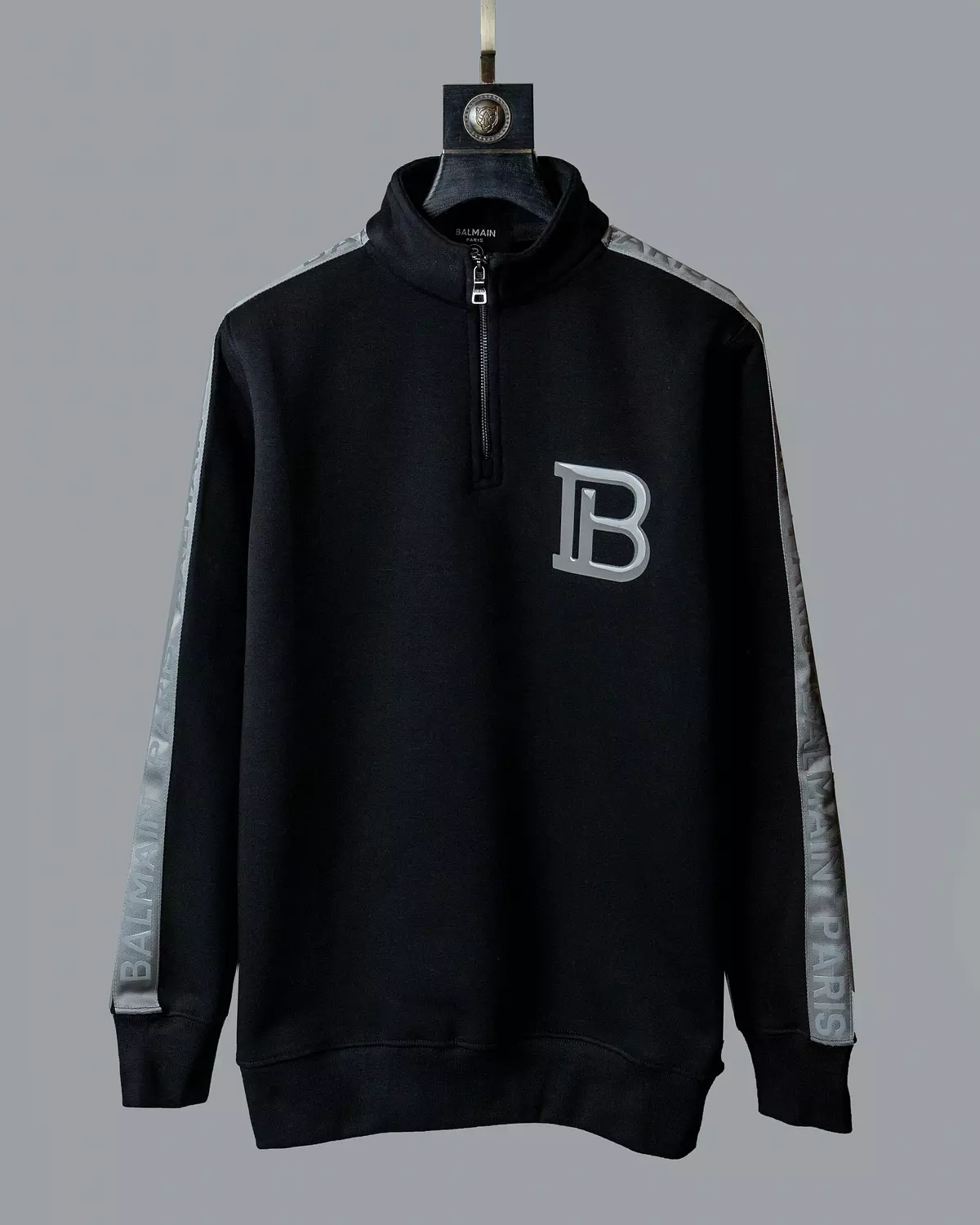 BALMAIN QUARTER ZIPPER HOODIE \ 1681 3