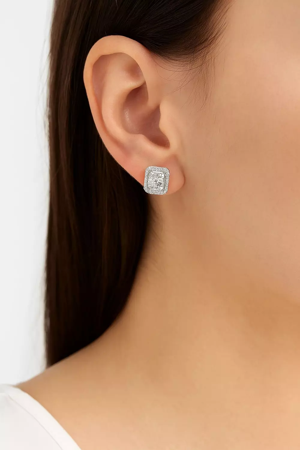 Silver Earrings Daimond image