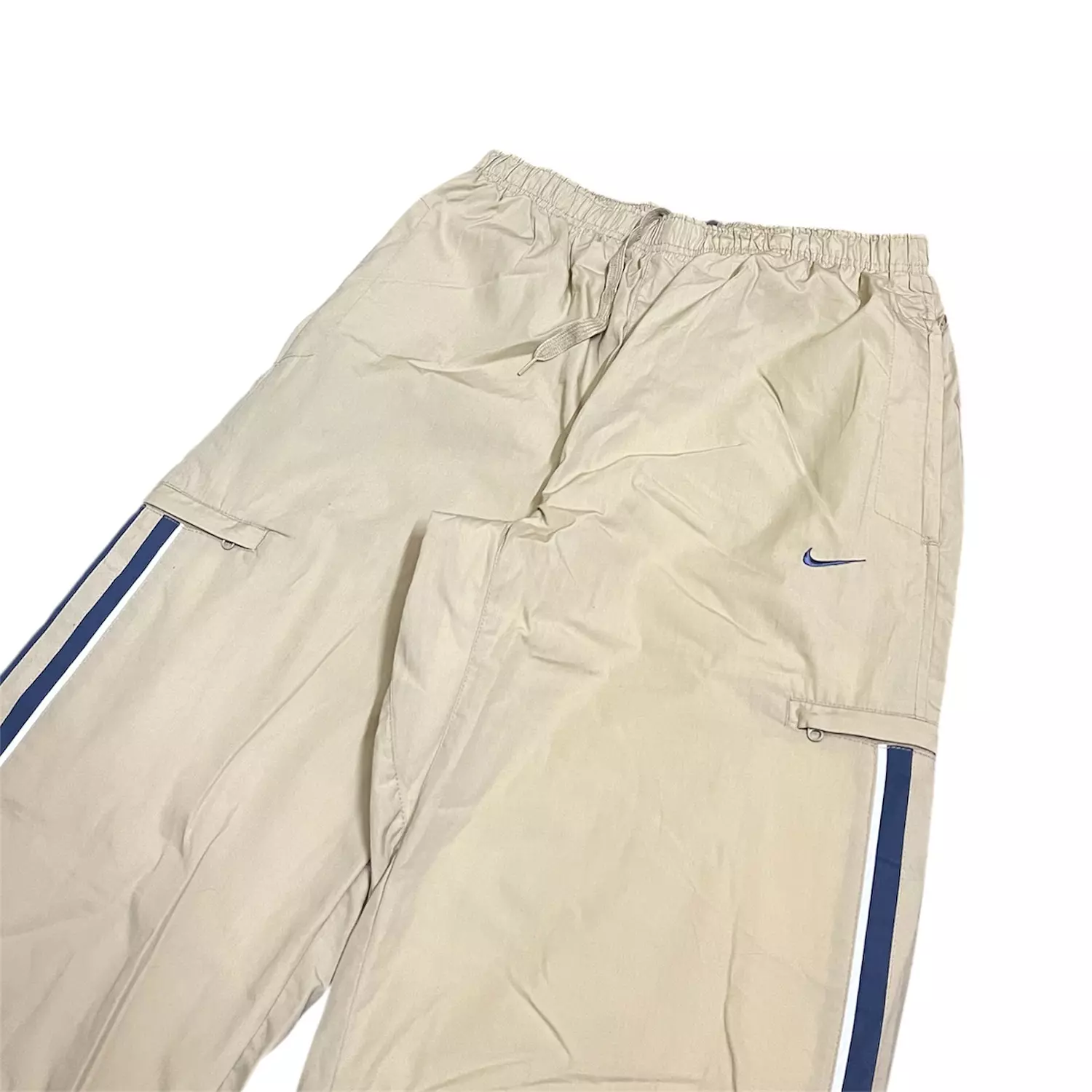  00s Nike side pocket biege trackpants  1