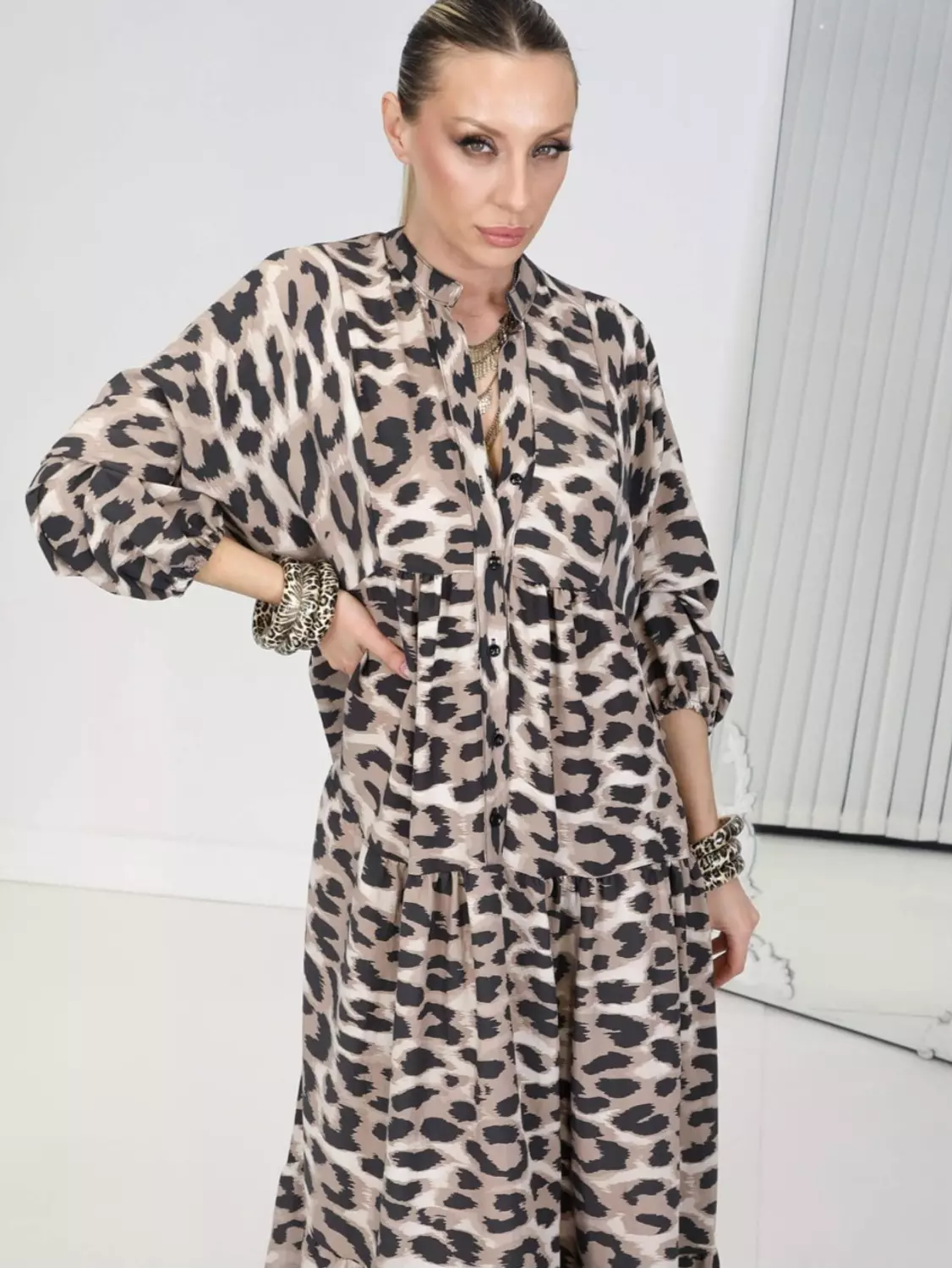 Leopard maxi dress 4
