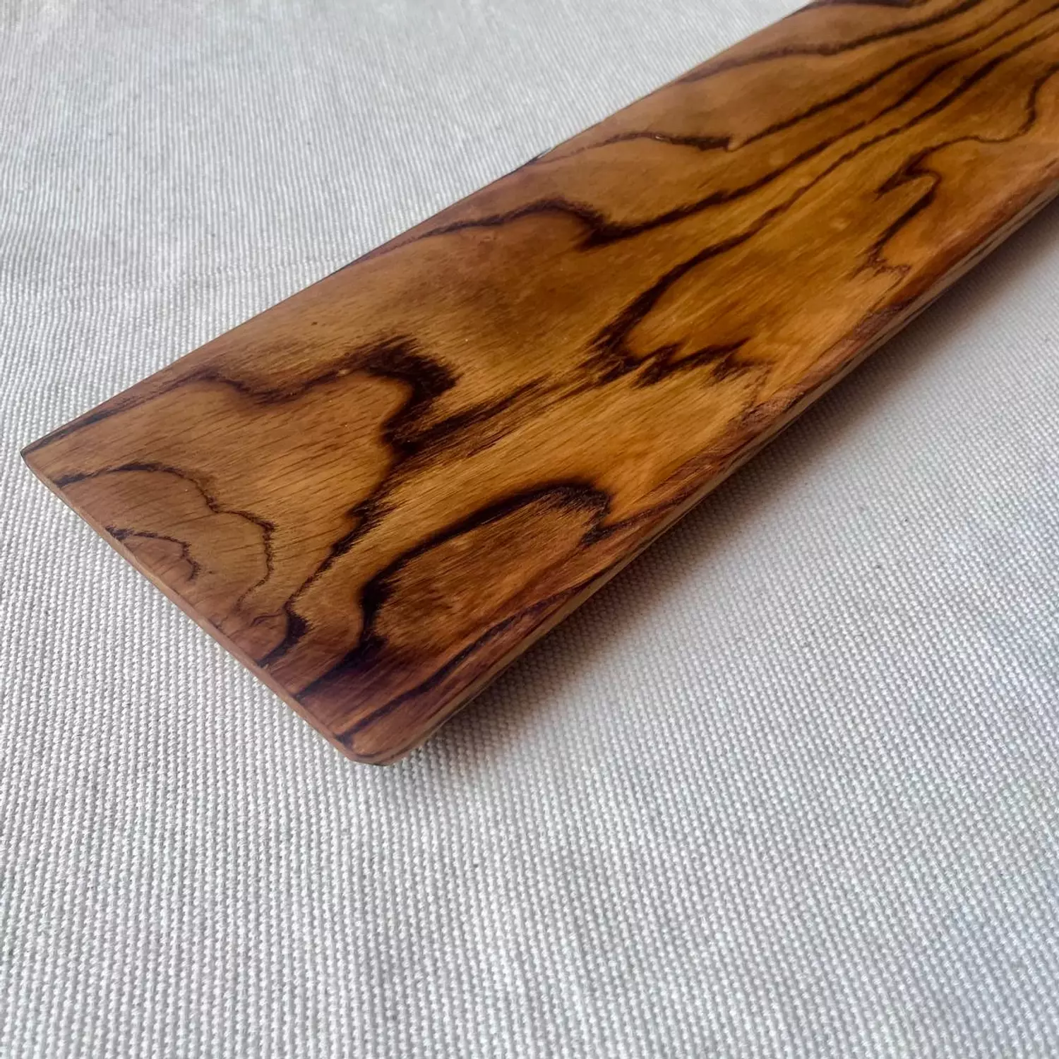 Long Oak Wood Serving Platter hover image