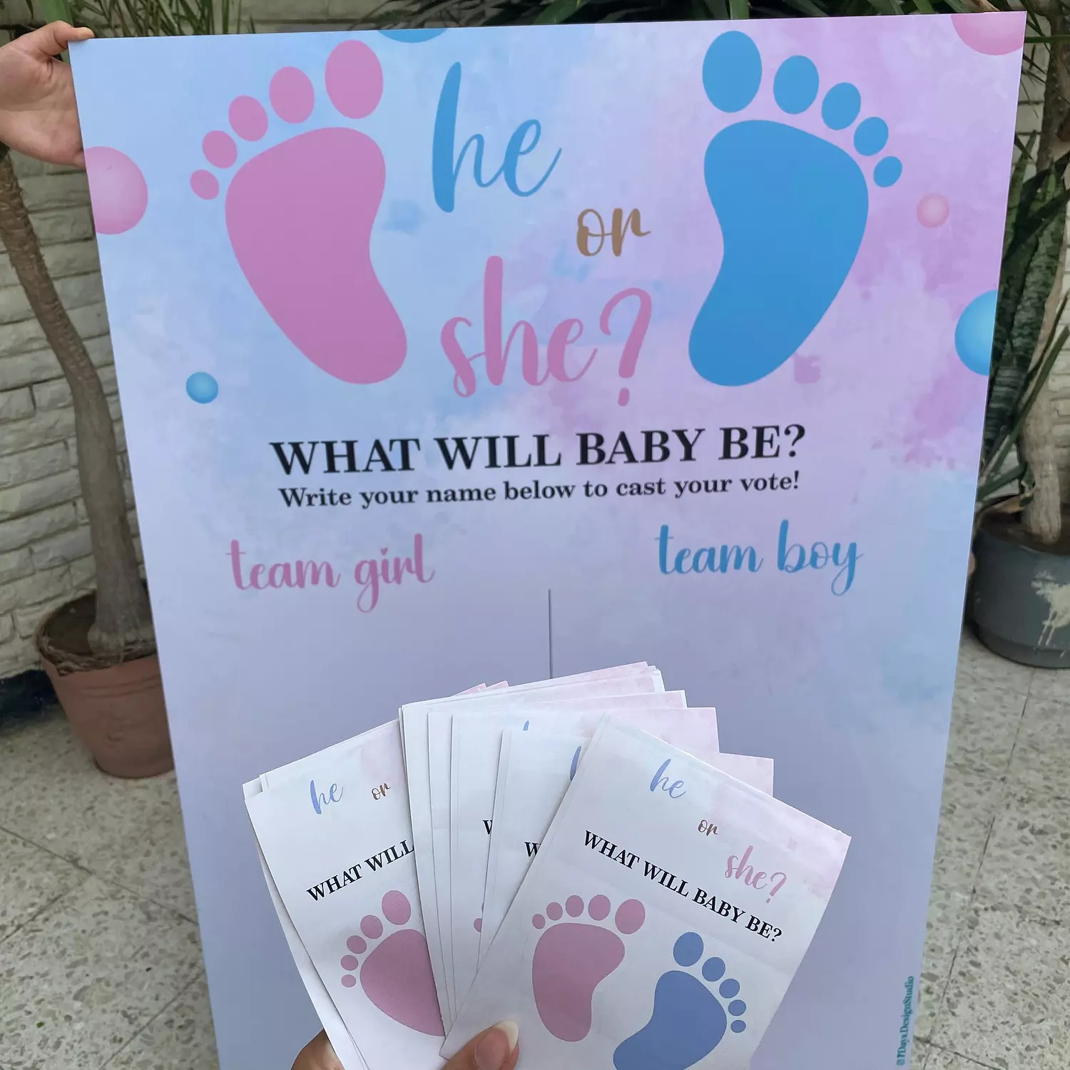 Baby Reveal Guessing Board 1