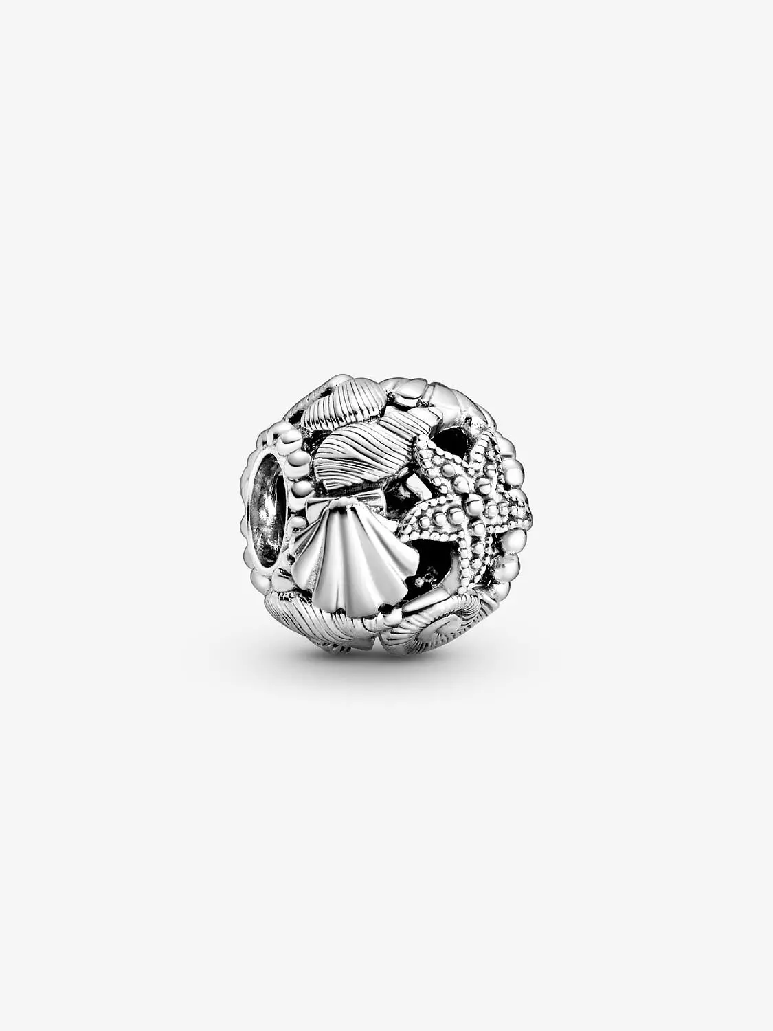Openwork Starfish, Shells & Hearts Charm Sterling silver image
