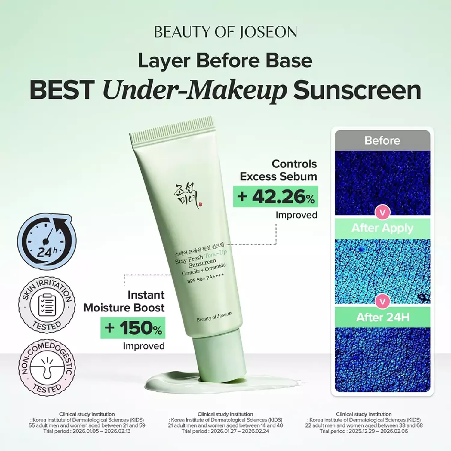Beauty of Joseon - Stay Fresh Tone-Up Sunscreen 3