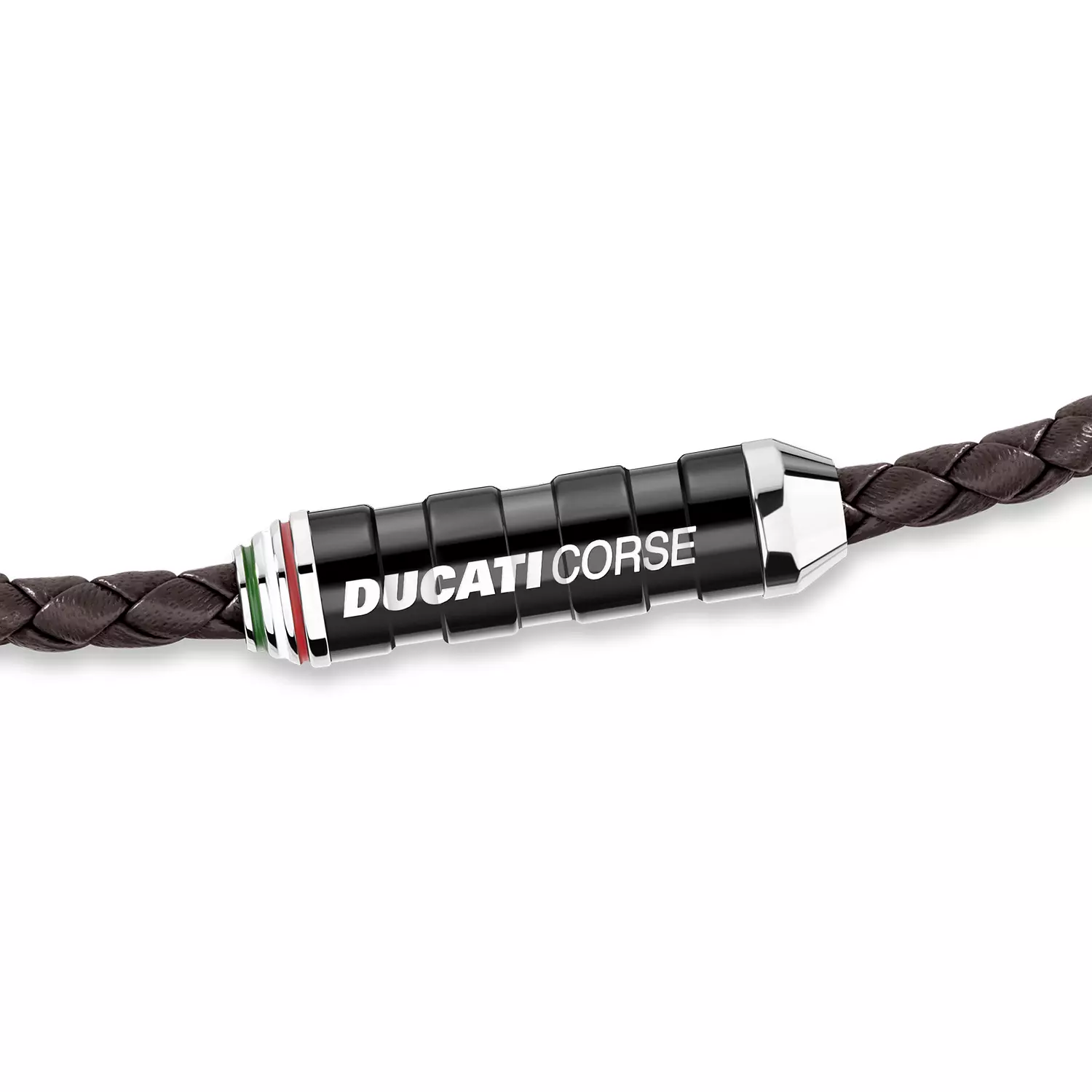 Ducati - DTAGB2137210 - MAGNETE PELLE BROWN LEATHER WITH Stainless Steel BR SML 2
