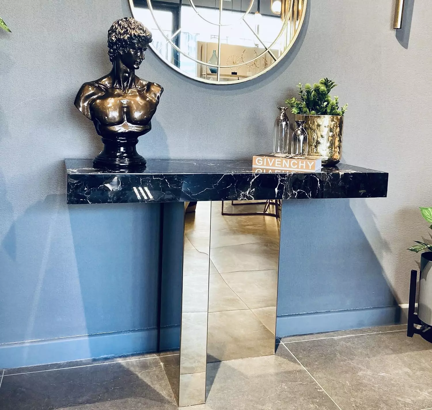Gold “ L “ Console 1