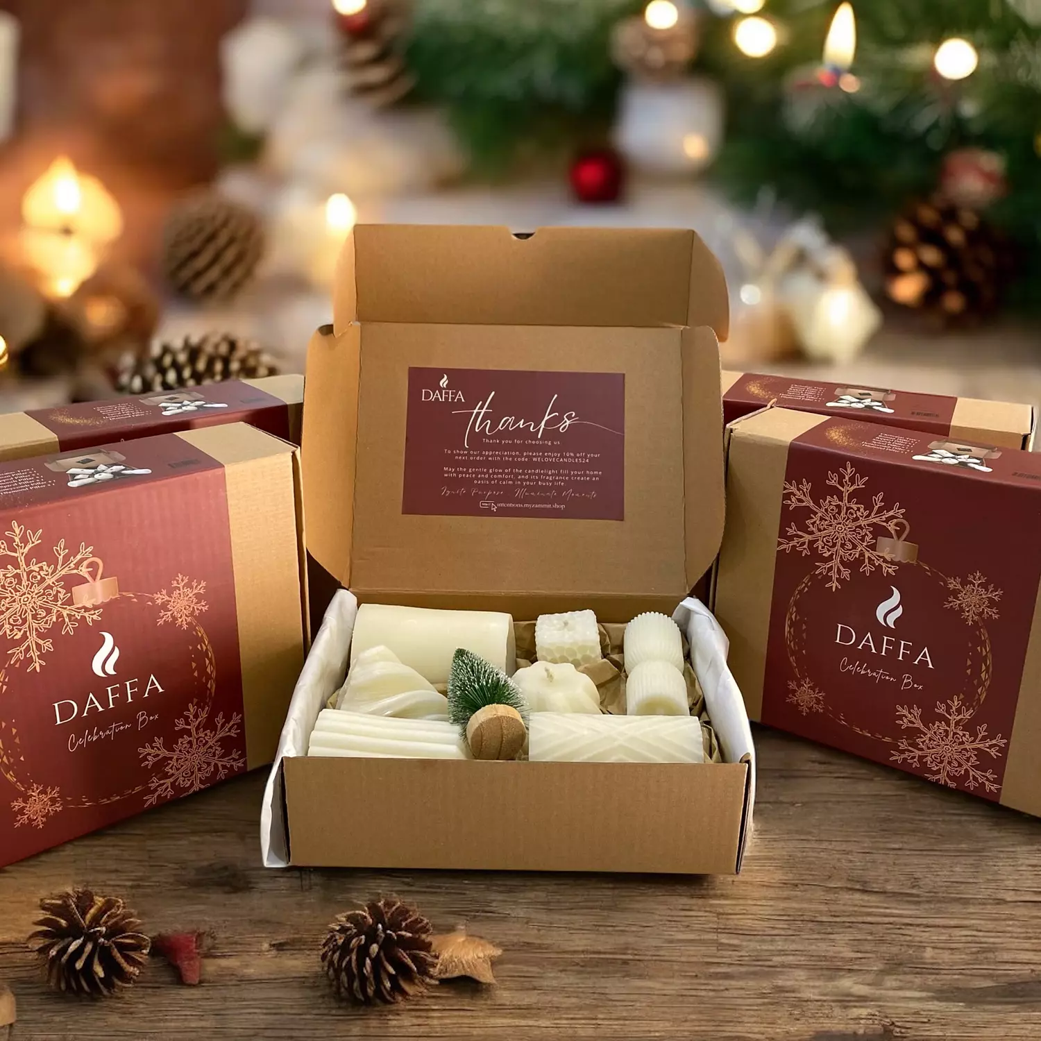 Daffa Christmas Pillar Gift Box image