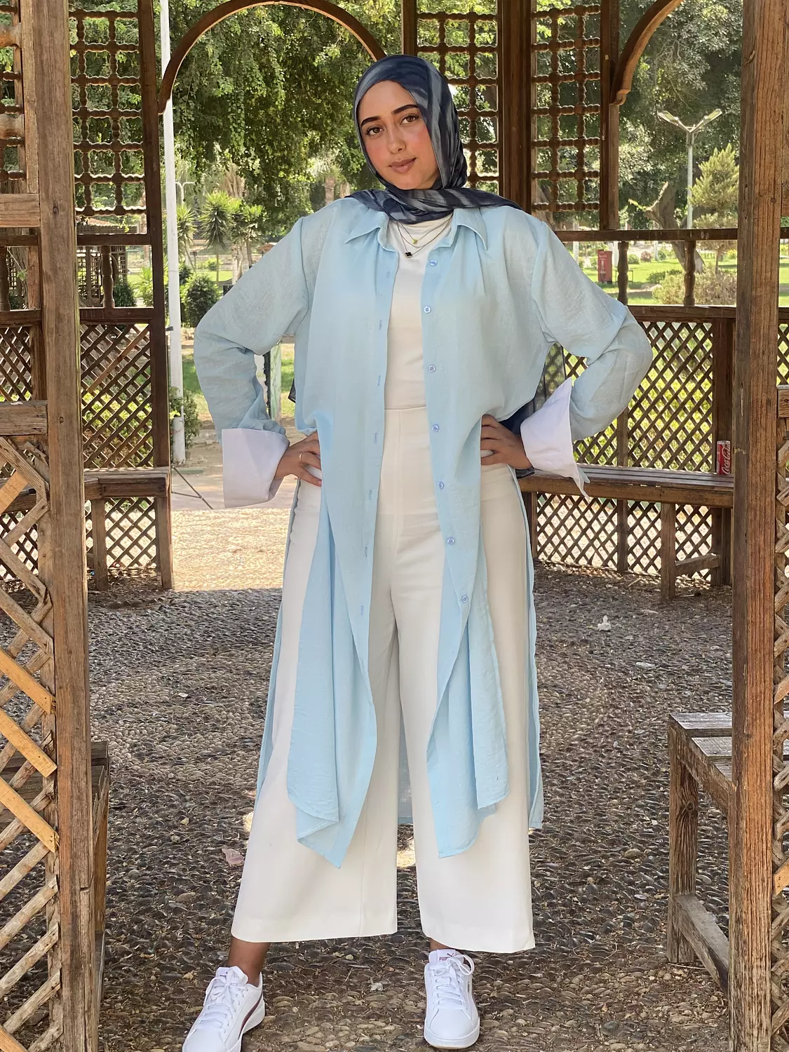 Flowy Shirt Baby Blue  17