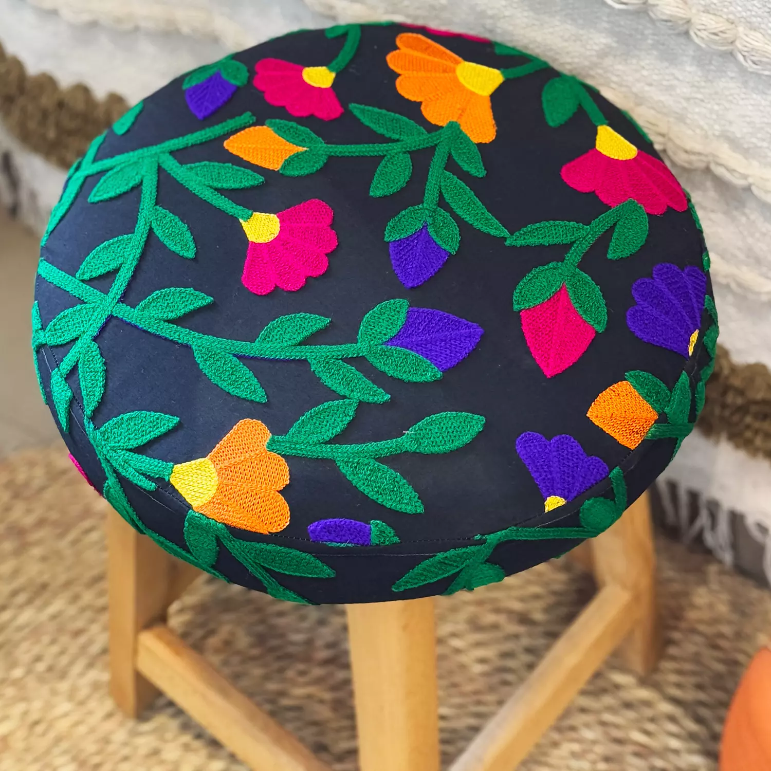 Black Floral Chairs 1