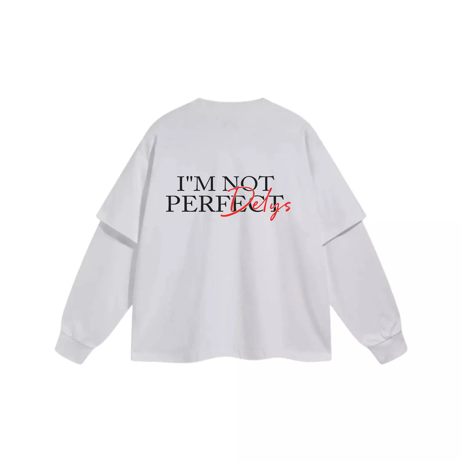 S3 Double-Sleeve IM NOT PERRFECT T-Shirt  image