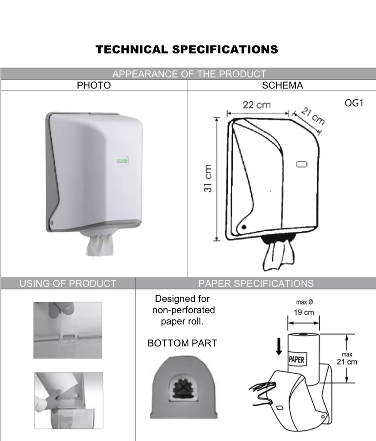 Roll Paper Towel Dispenser 1