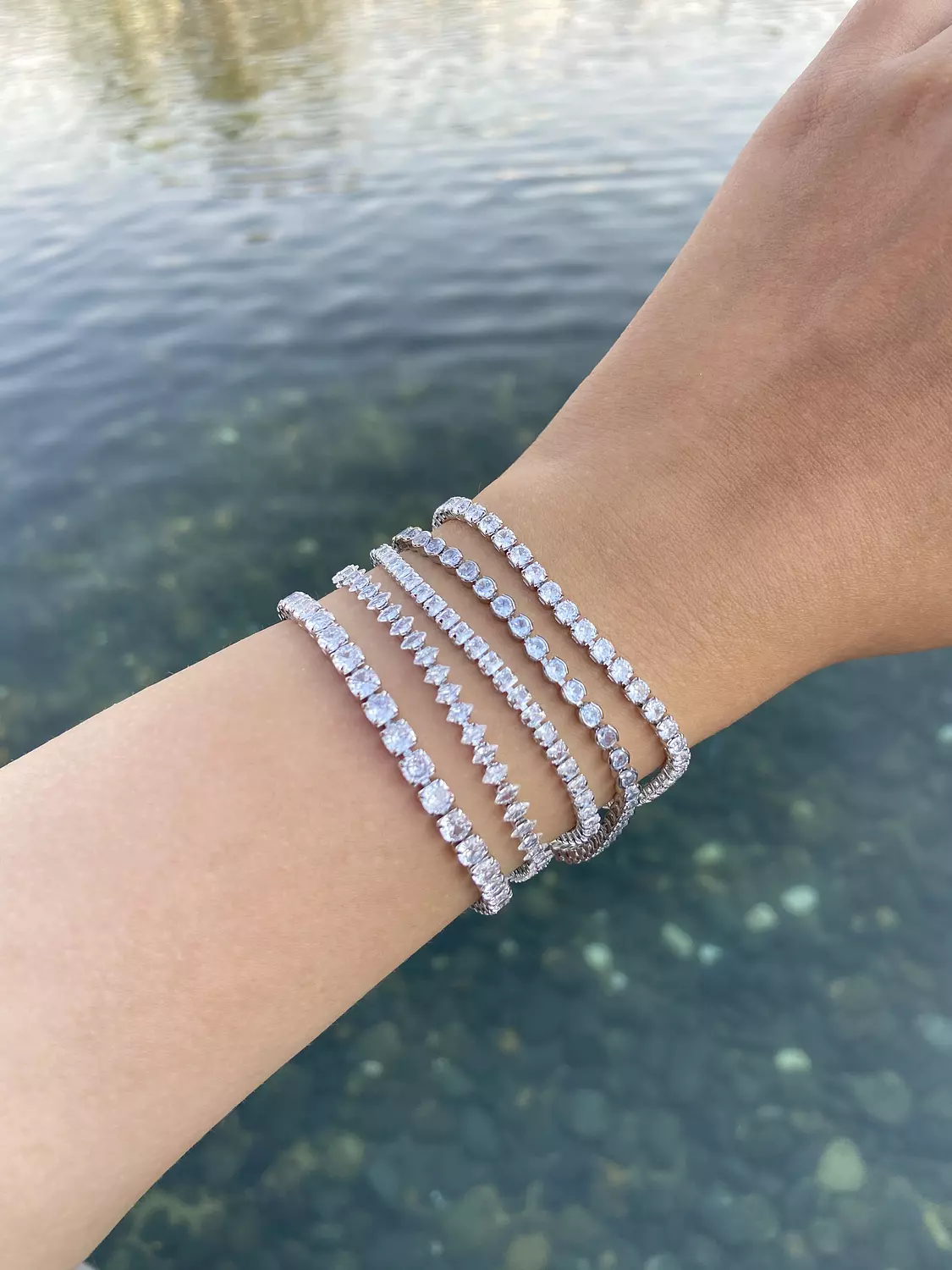 Silverr tennis bracelet image