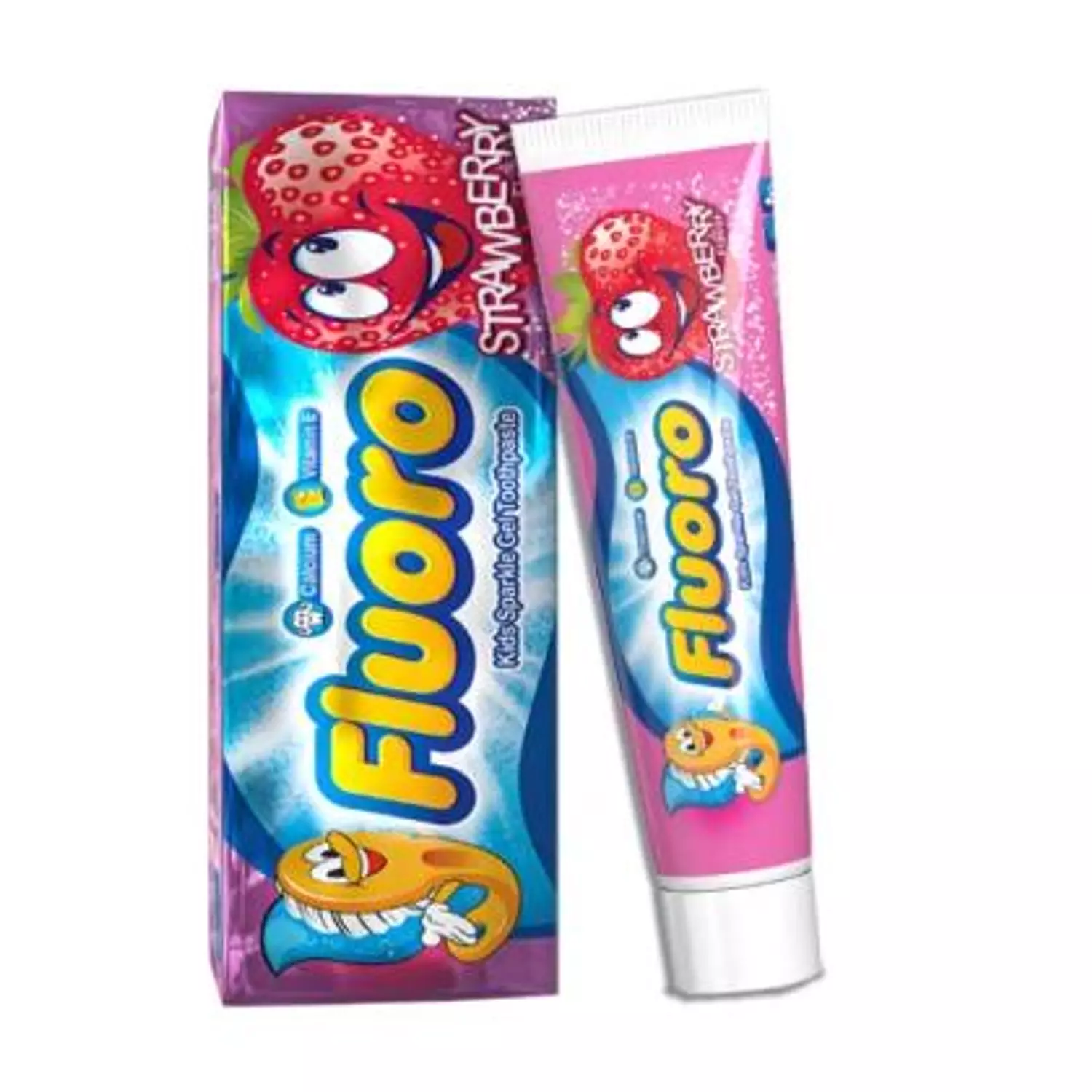 Fluoro Kids Sparkle Gel Toothpaste with Strawberry 50 gm image