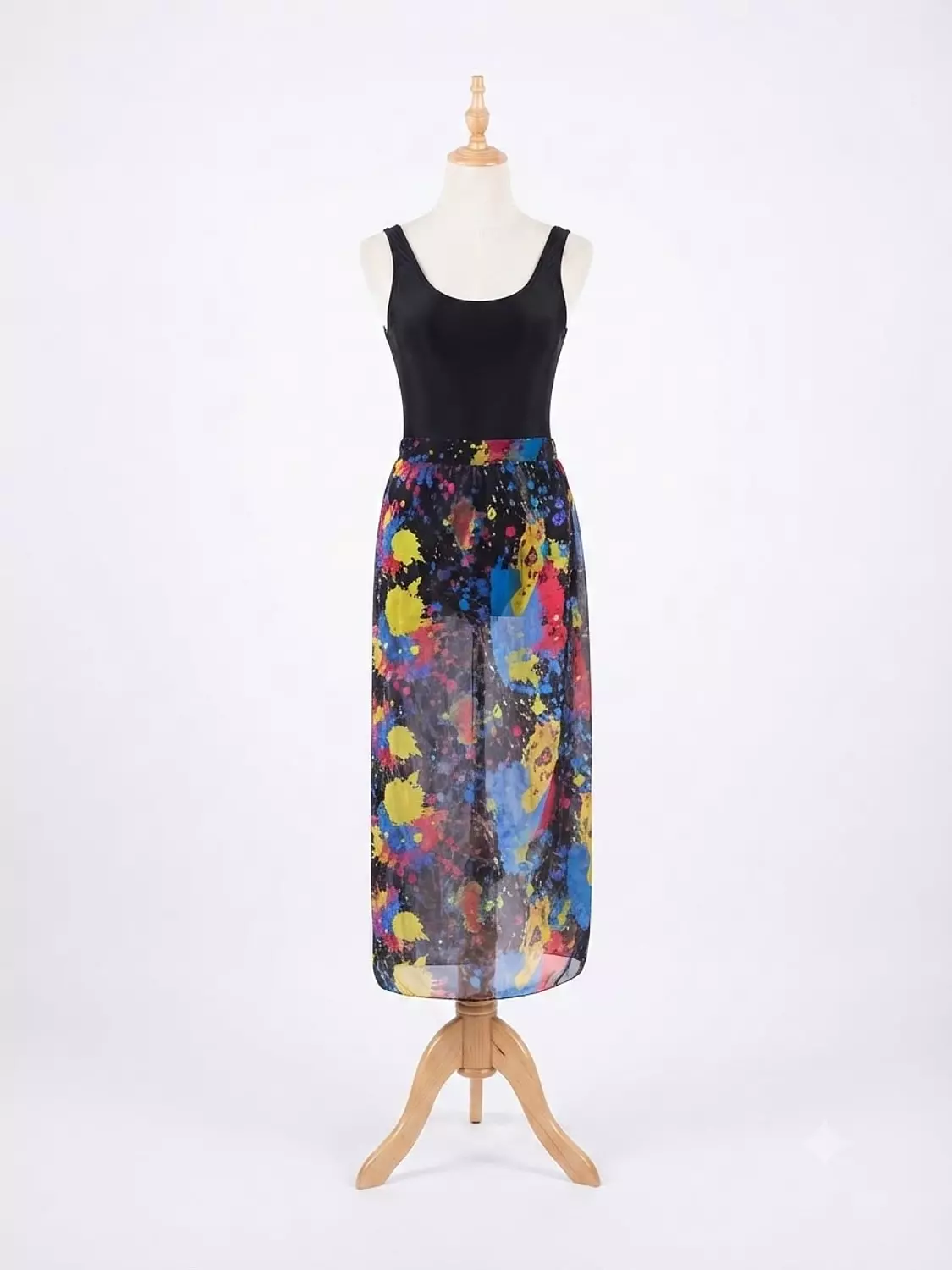 Maxi Chiffon Wrap Skirt image