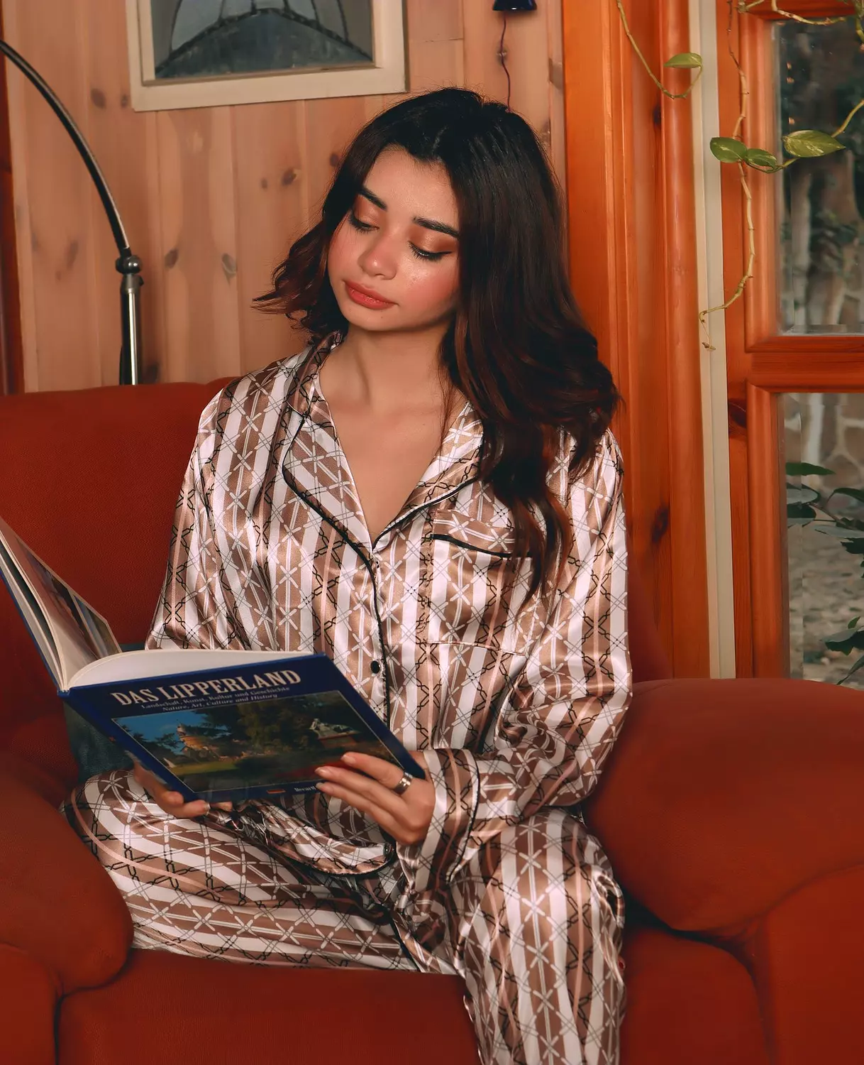 Chain Print Satin Pajama image