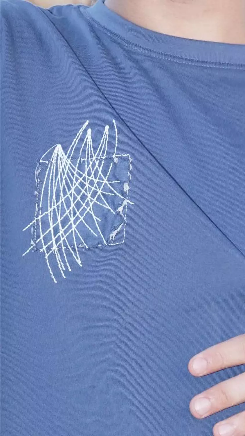 LA OCEAN BLUE BOXY TEE 5