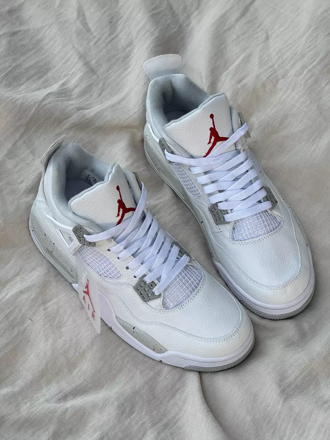 Nike Air Jordan 4 Retro white oreo 3