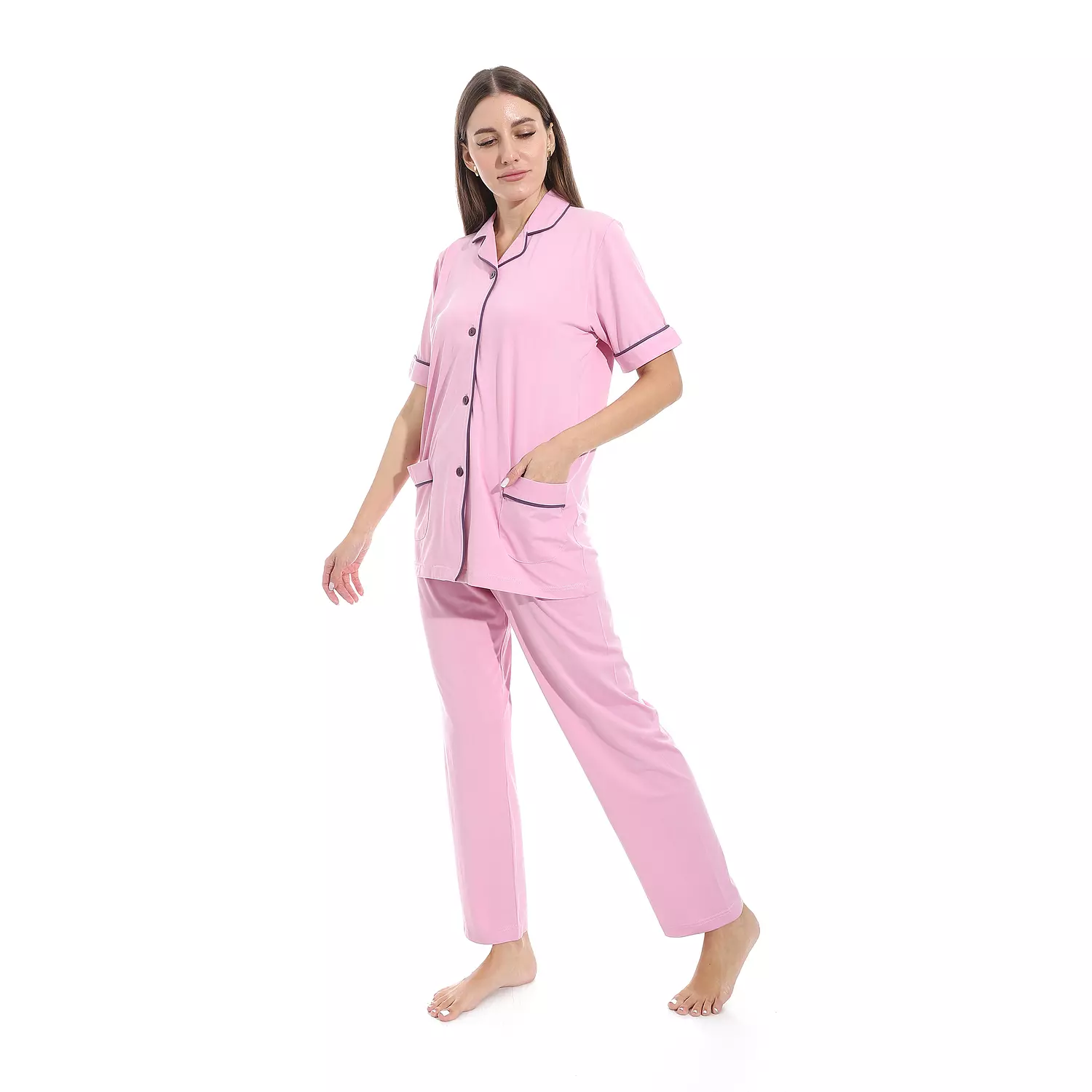 Women Classic PJ - 2534 - Pink image
