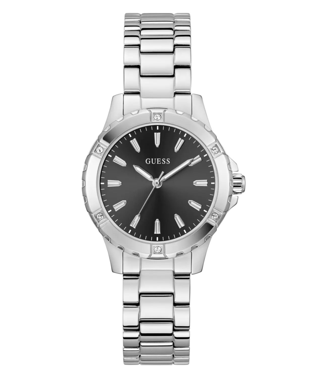 GUESS Ladies Silver Tone Analog Watch image