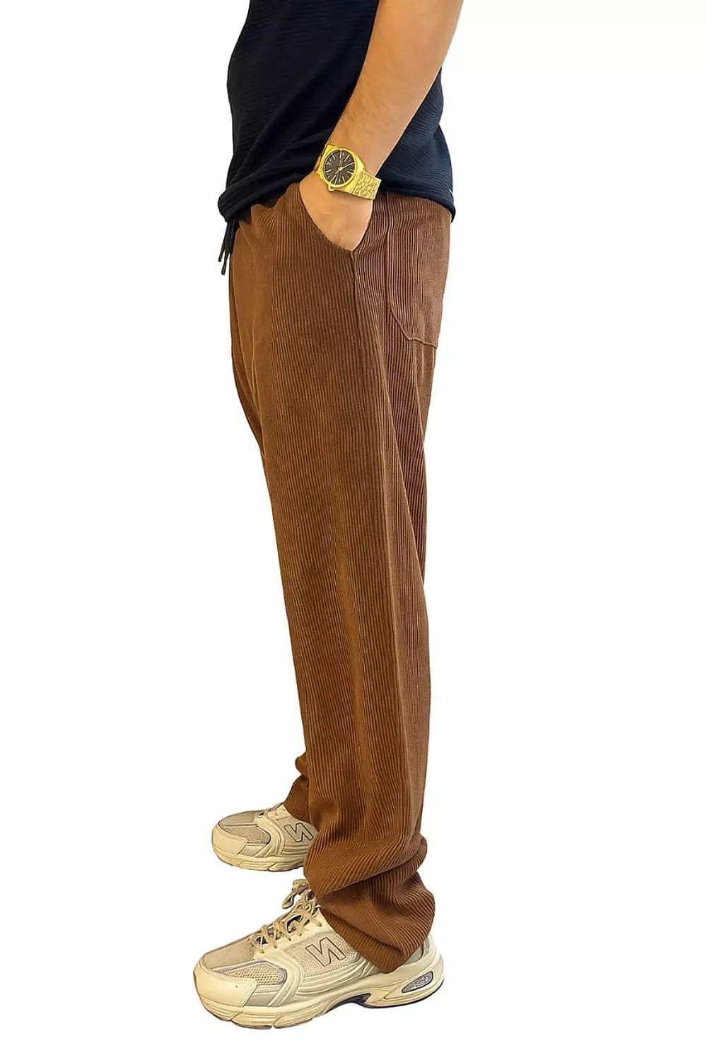 Brown wide leg pants hover image