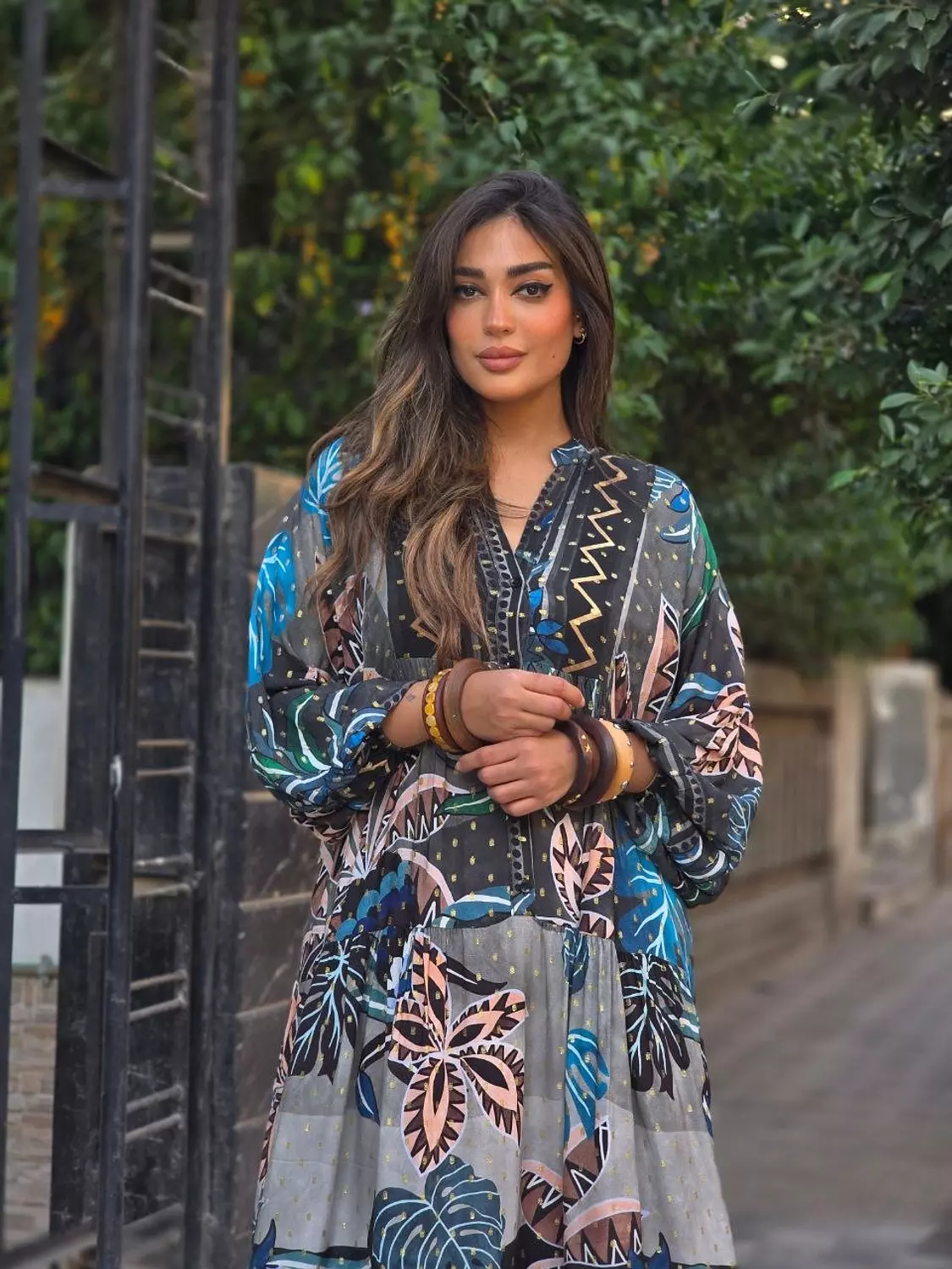 Grey Boho Dress  image