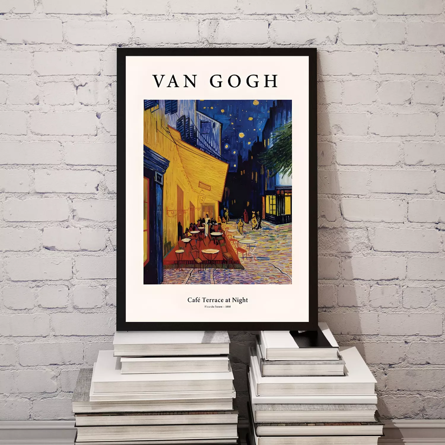 Café Terrace at Night By Van Gogh Frame image