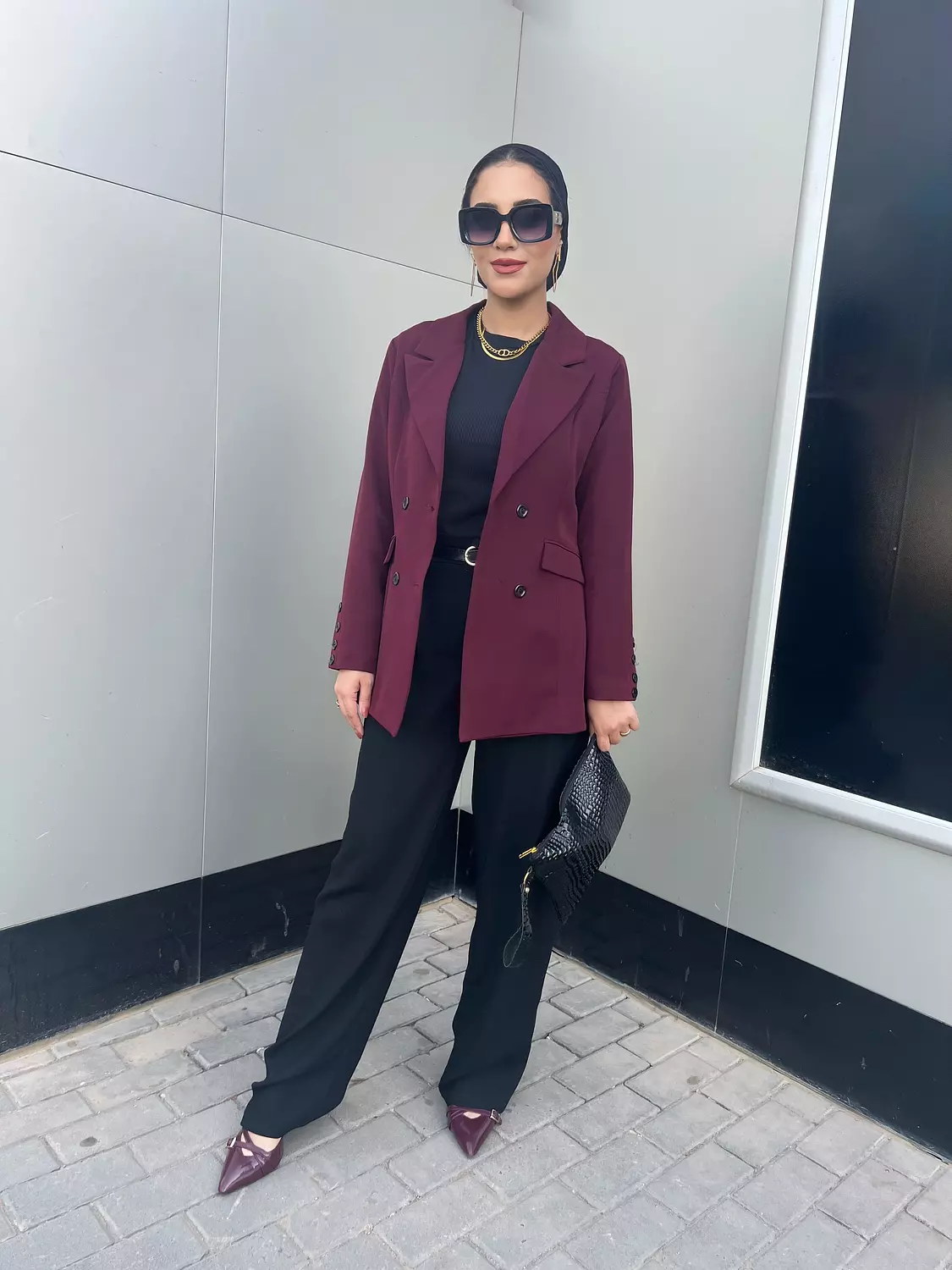 Blazer burgundy  4
