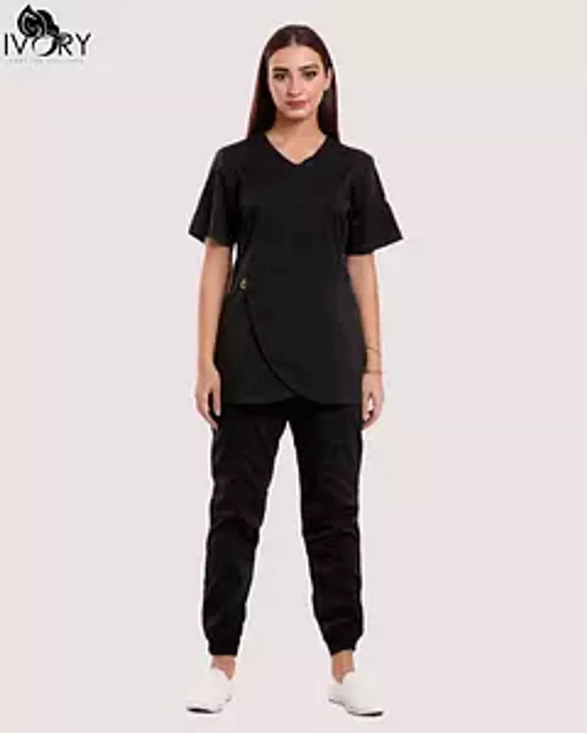 Black Tulip Scrub (Half Sleeves) 3