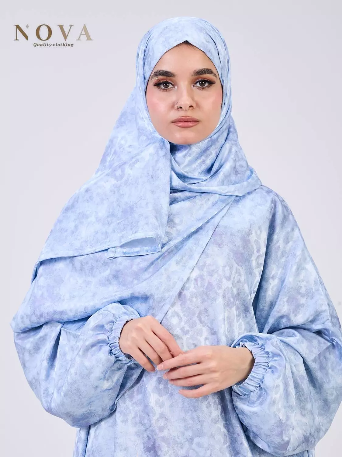 Blue Printed Jacquard  2