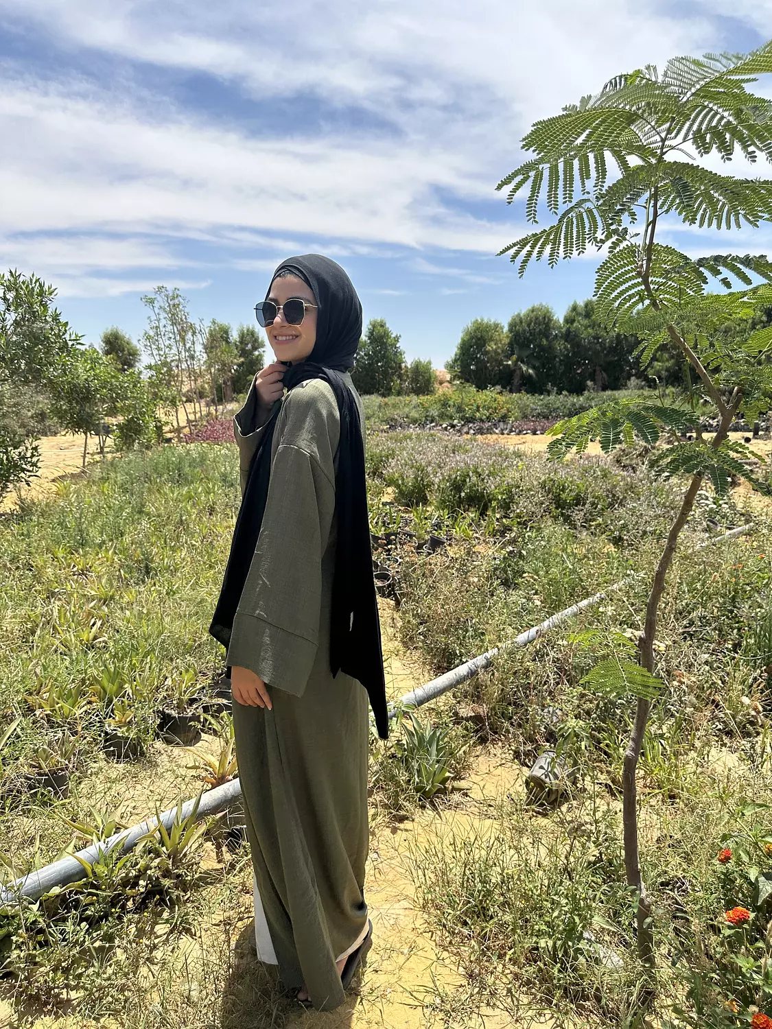 Nature Wrapped Dress - Dark Green 4