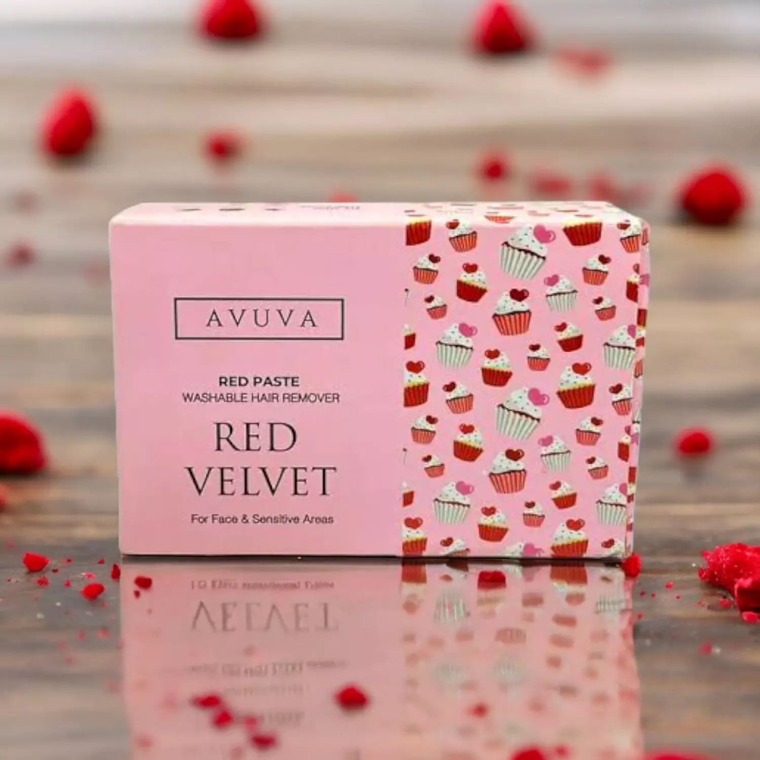 Avuva White Paste Hair Removal Red velvet - 100 gm image