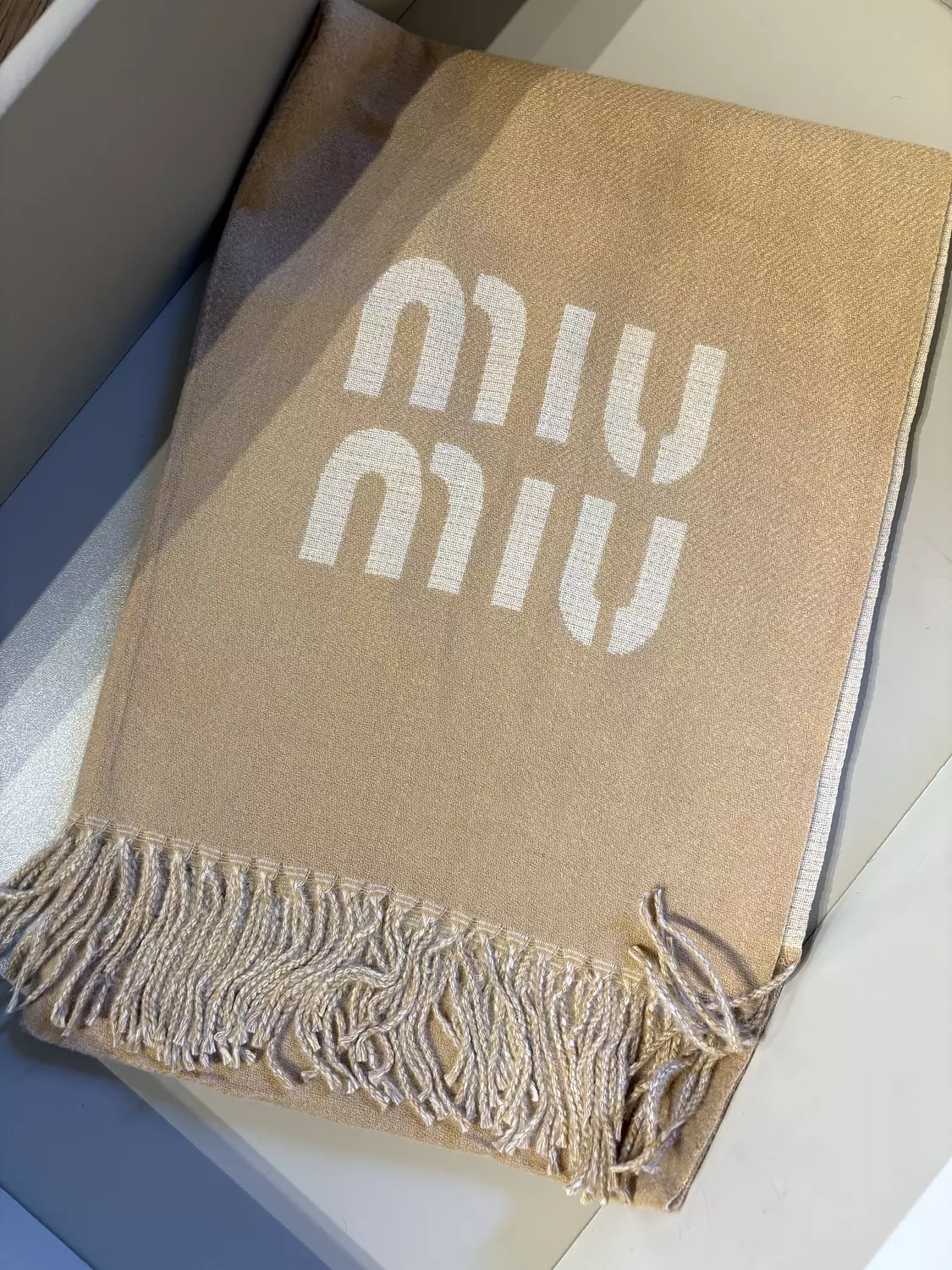 MIU MIU WOOL SHAWL 6