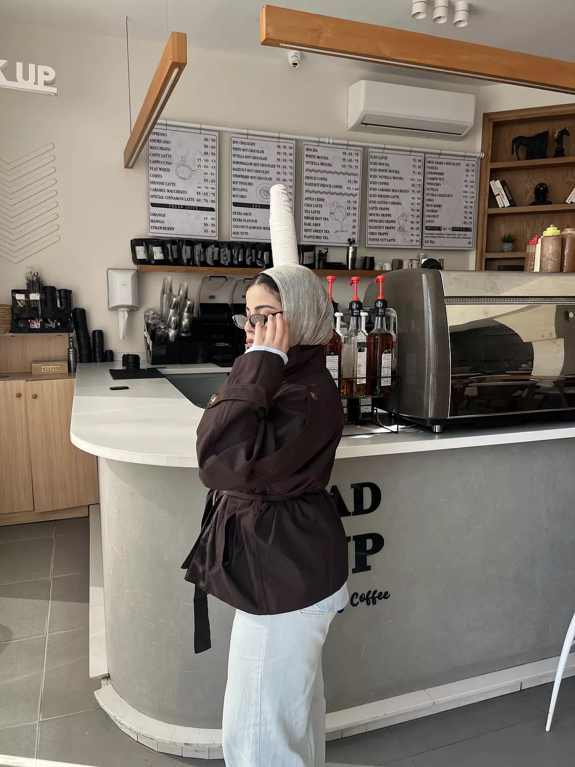 high neck cropped trench  11