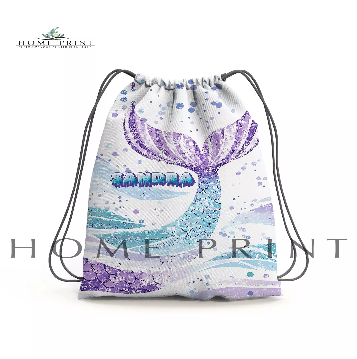 Beach Bag - Colorful Mermaid Tale - Multi color  image