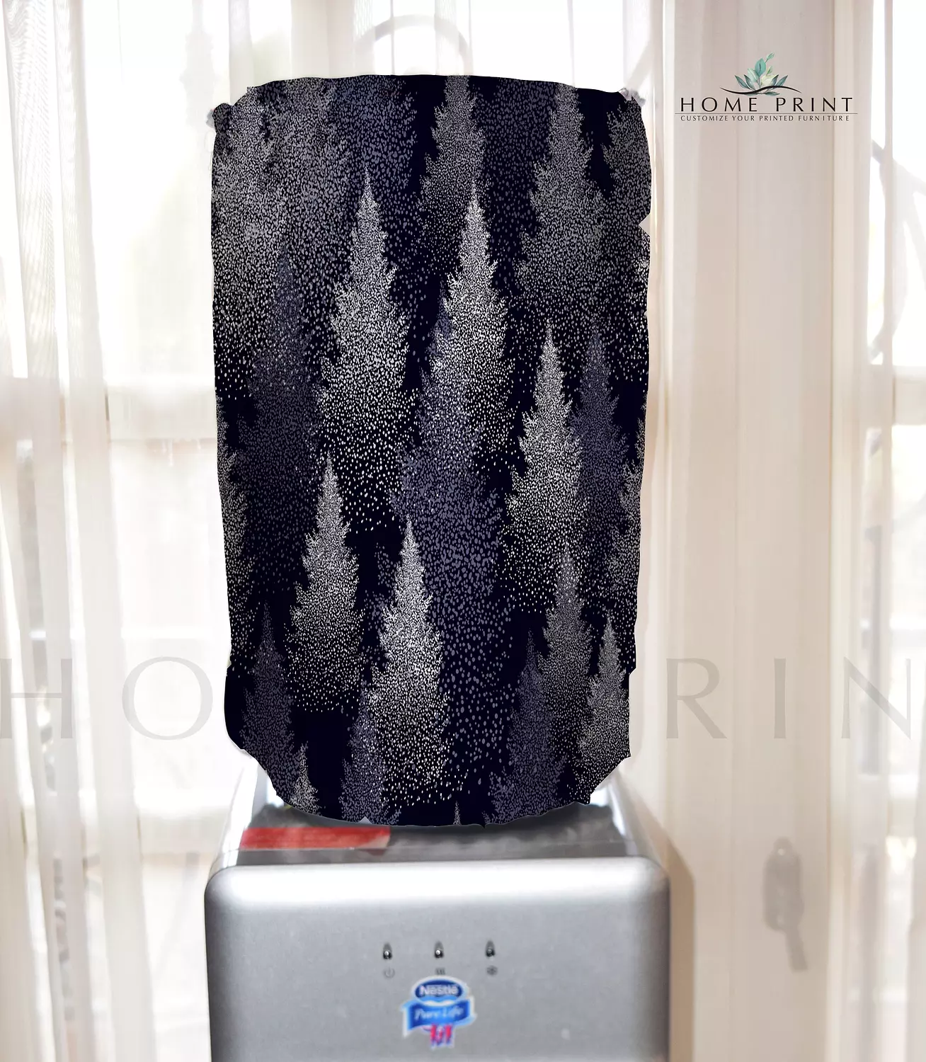 Water bottle cover - Christmas Trees Design - Multi color  image