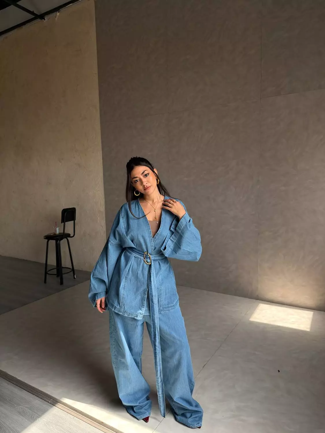 Silk Denim Set  1