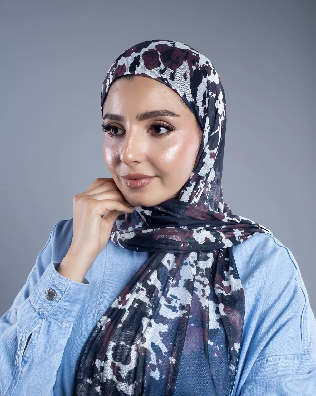 Printed Tulle scarf  3