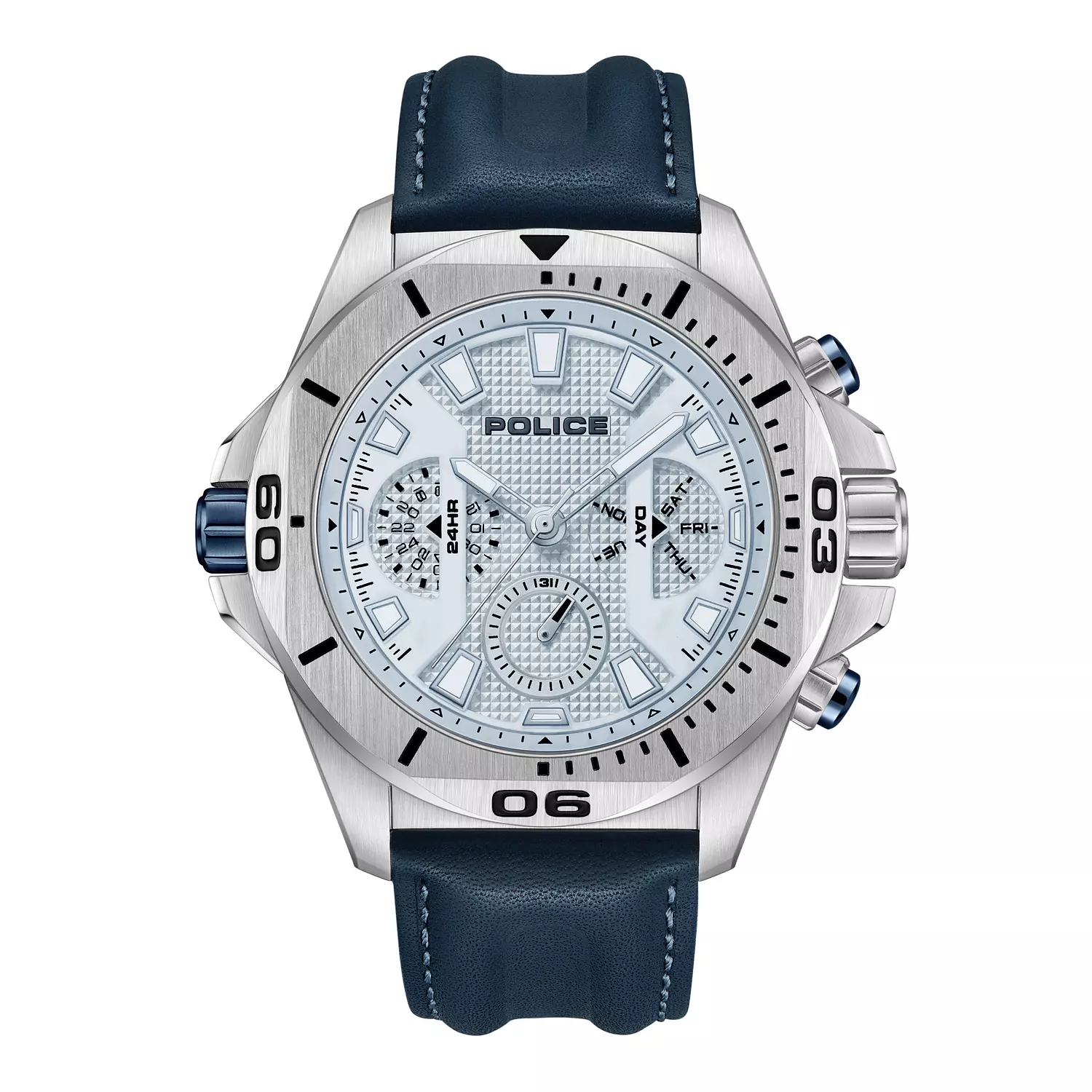Police watches electrical Mens Analogue Quartz Watch with Leather bracelet PEWJF0022503 image