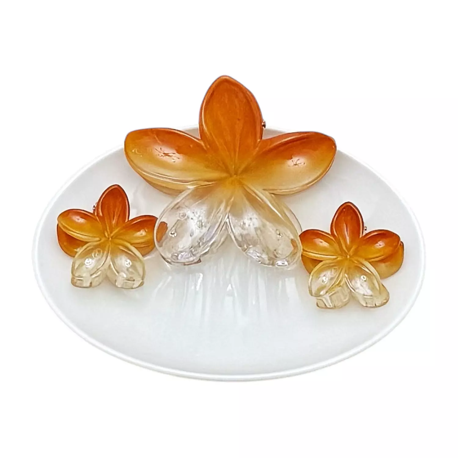 3 Pc Dark Orange See-Thru Set image
