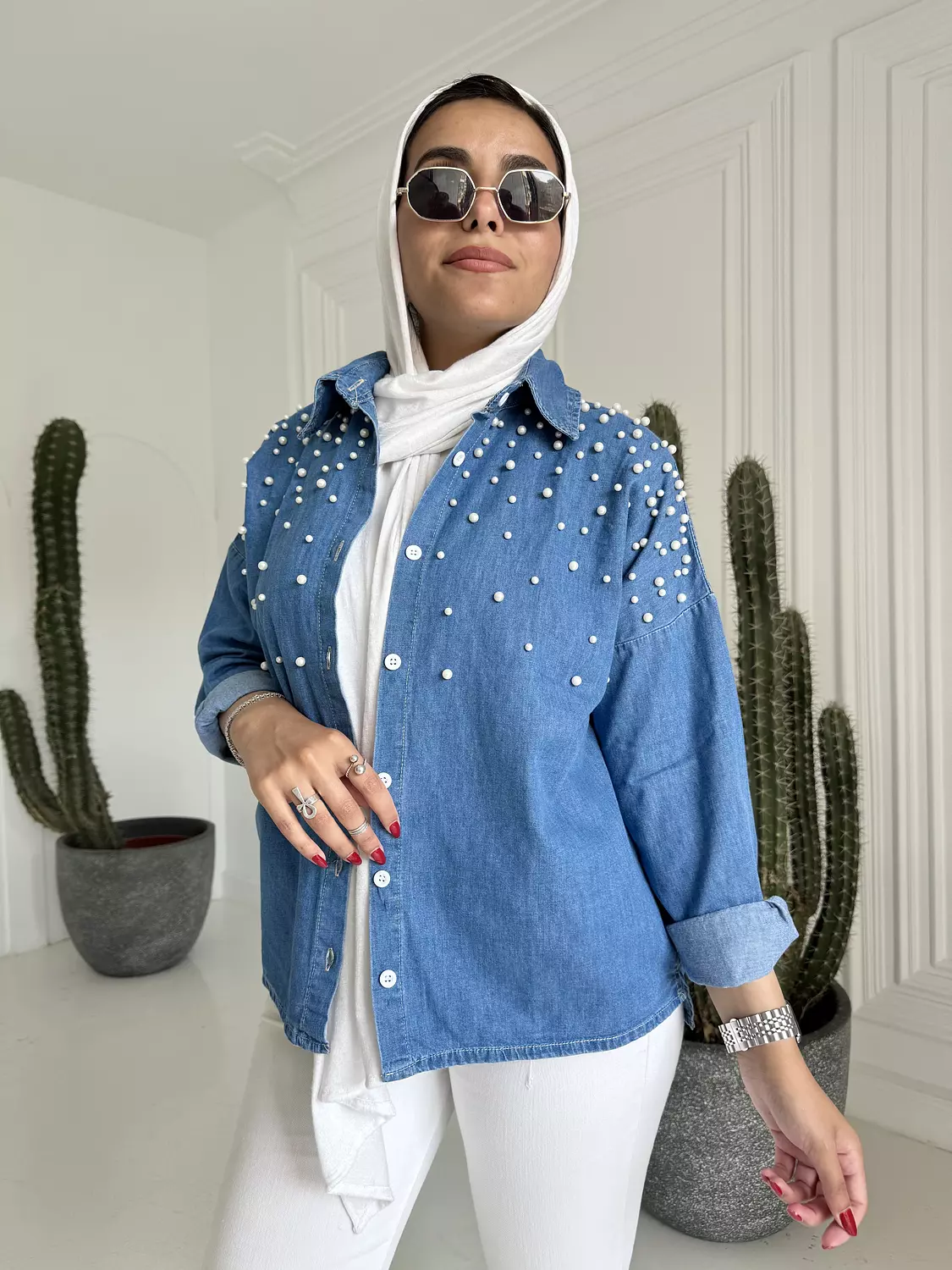 Pearl Denim Shirt 13