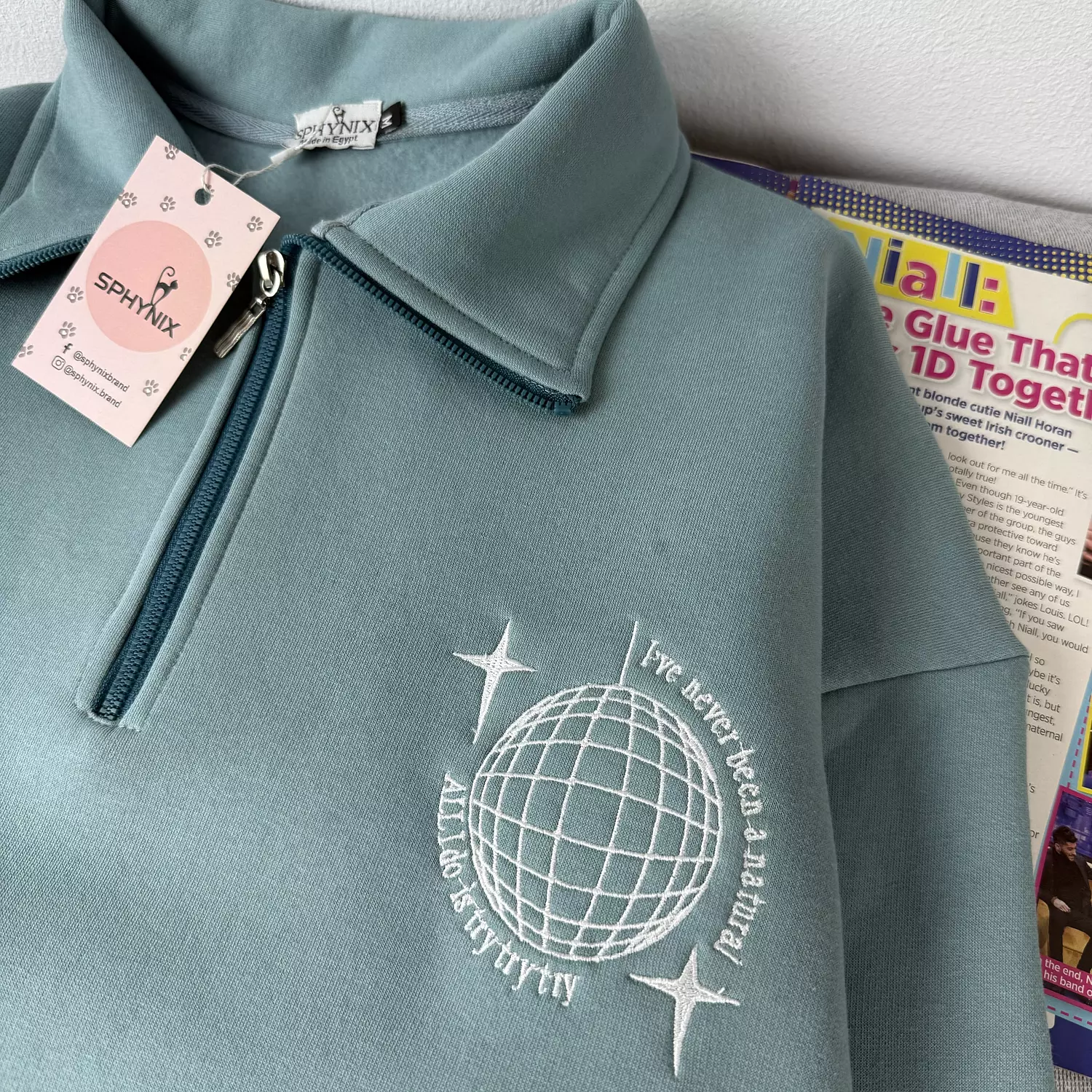 Quarter Zip Up Sweatshirt 8