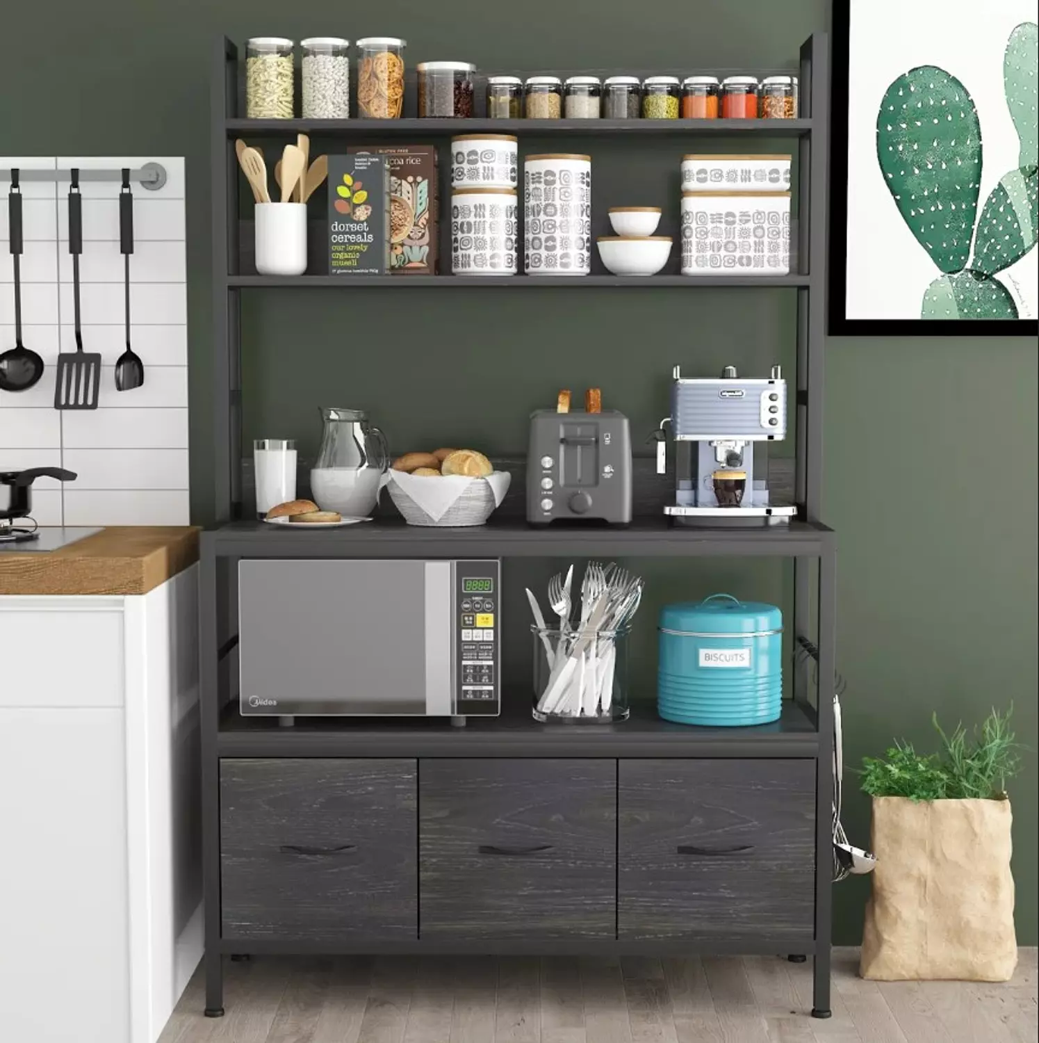 Multi-shelf kitchen unit 40*120*180 cm image