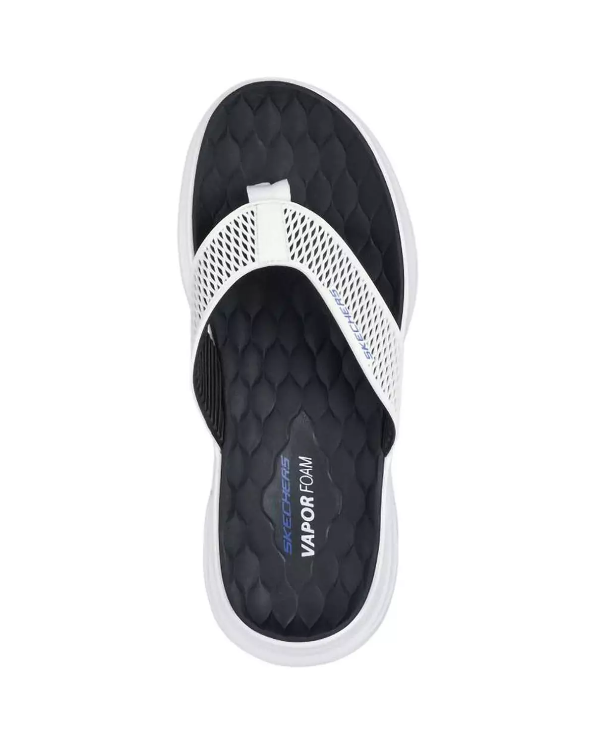 Skechers Men's Vapor Foam Sandal Black x White 3