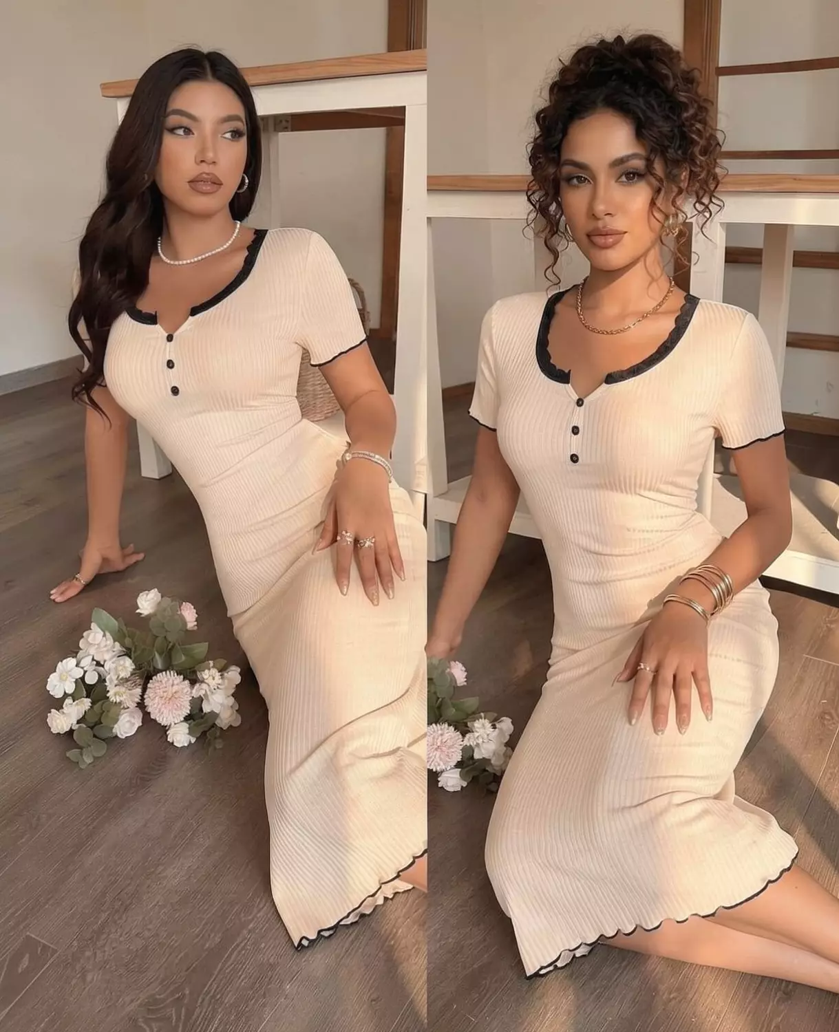 Ribbed Midi House Dress 3