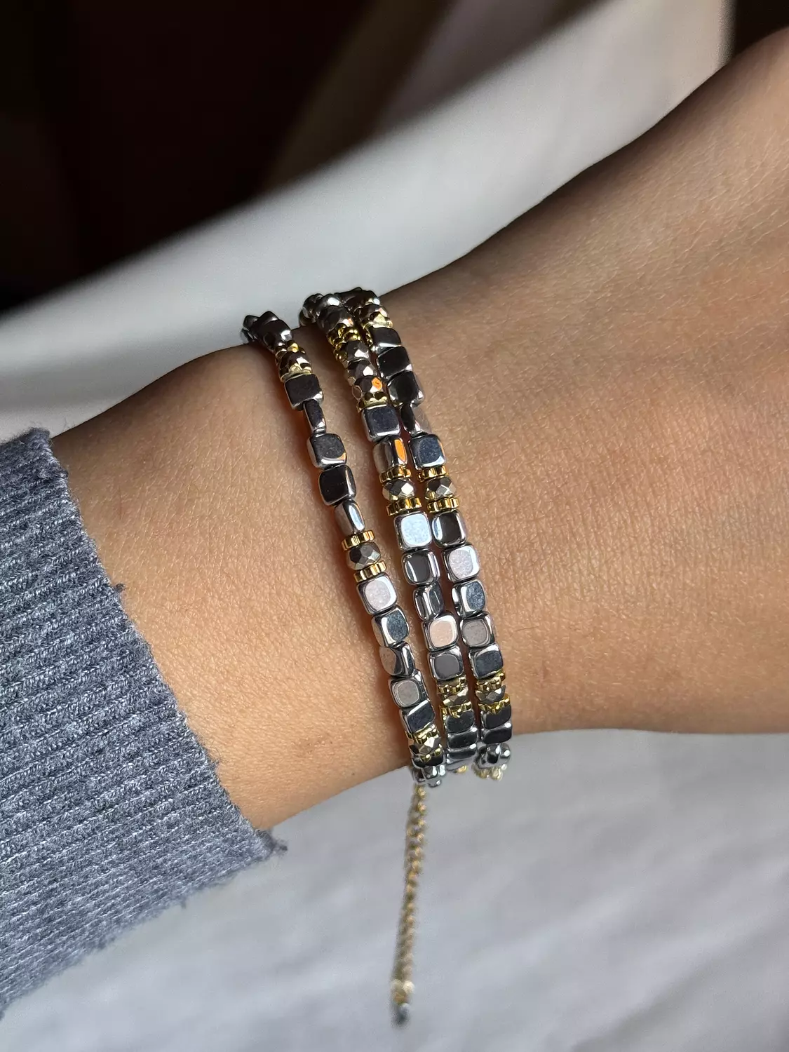 Hematite Necklace " Without Letter  " ( Stock ) 4