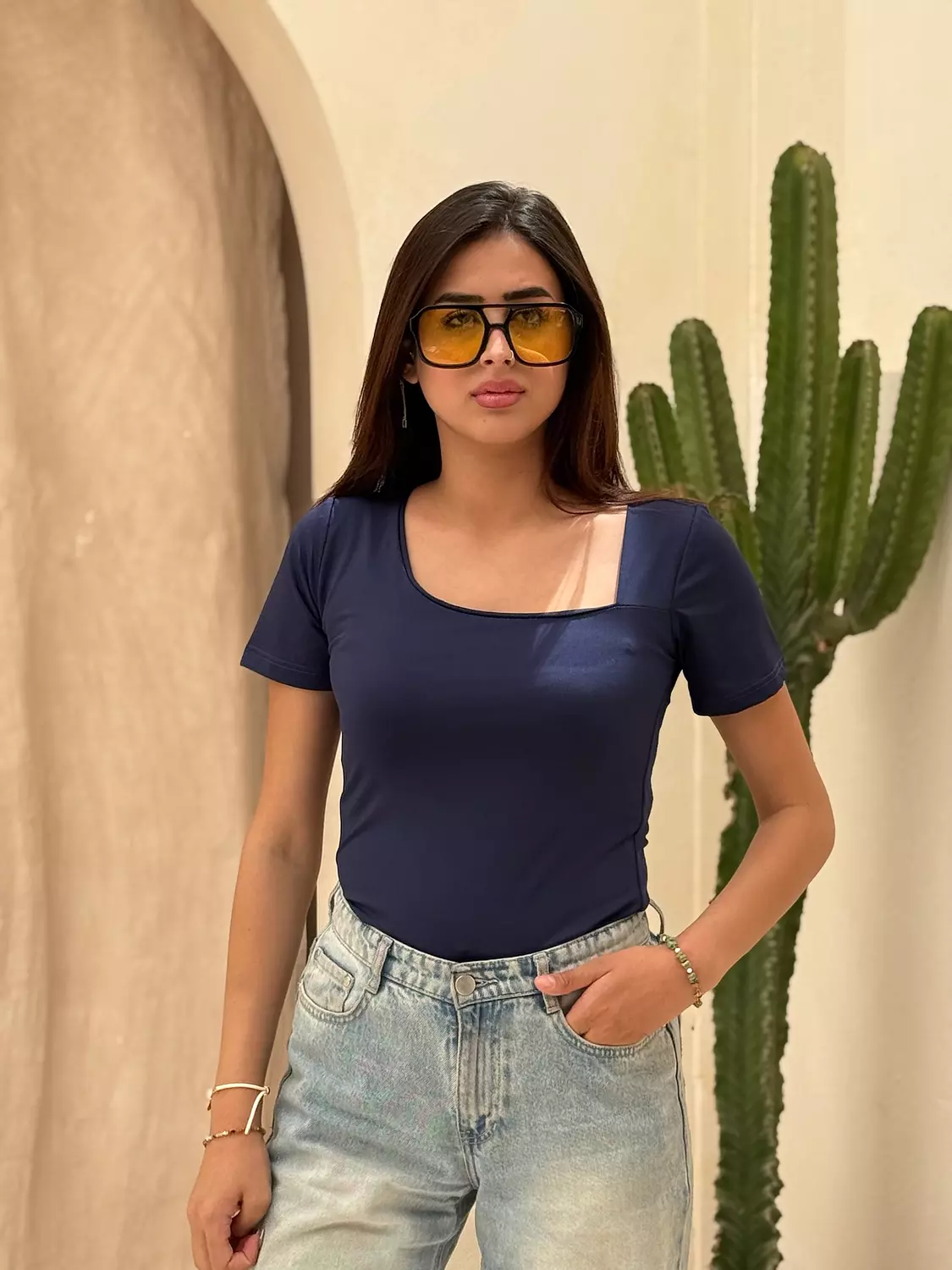 054 Half Sleeve (Square Round Neck) image