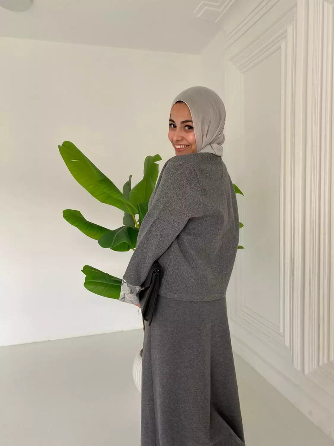 Gray Broadcloth cropped Jacket 2